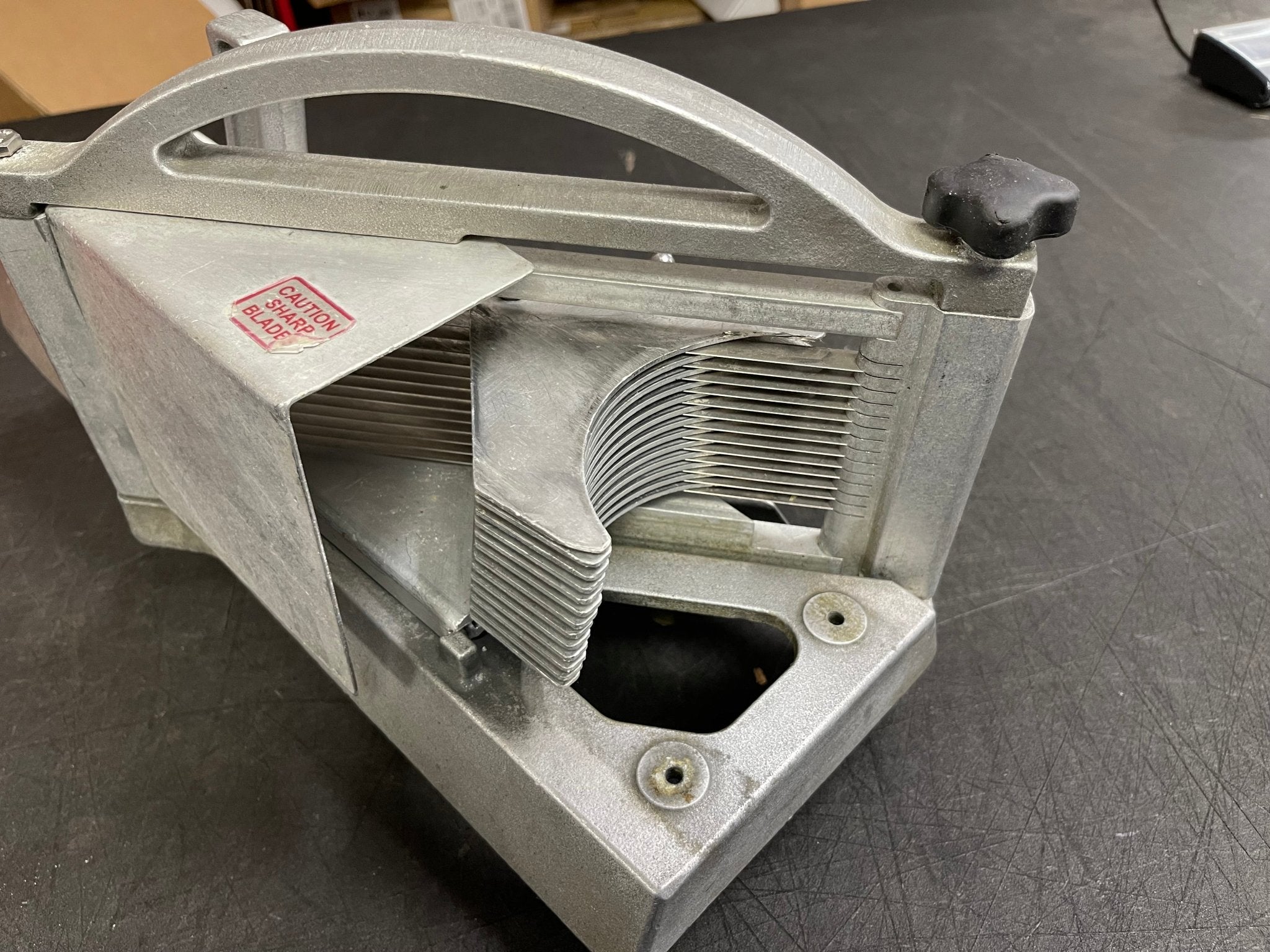 Used Nemco 56600 - 1 Commercial Kitchen Restaurant Easy Tomato Slicer II - Falcon Restaurant Supply - 6