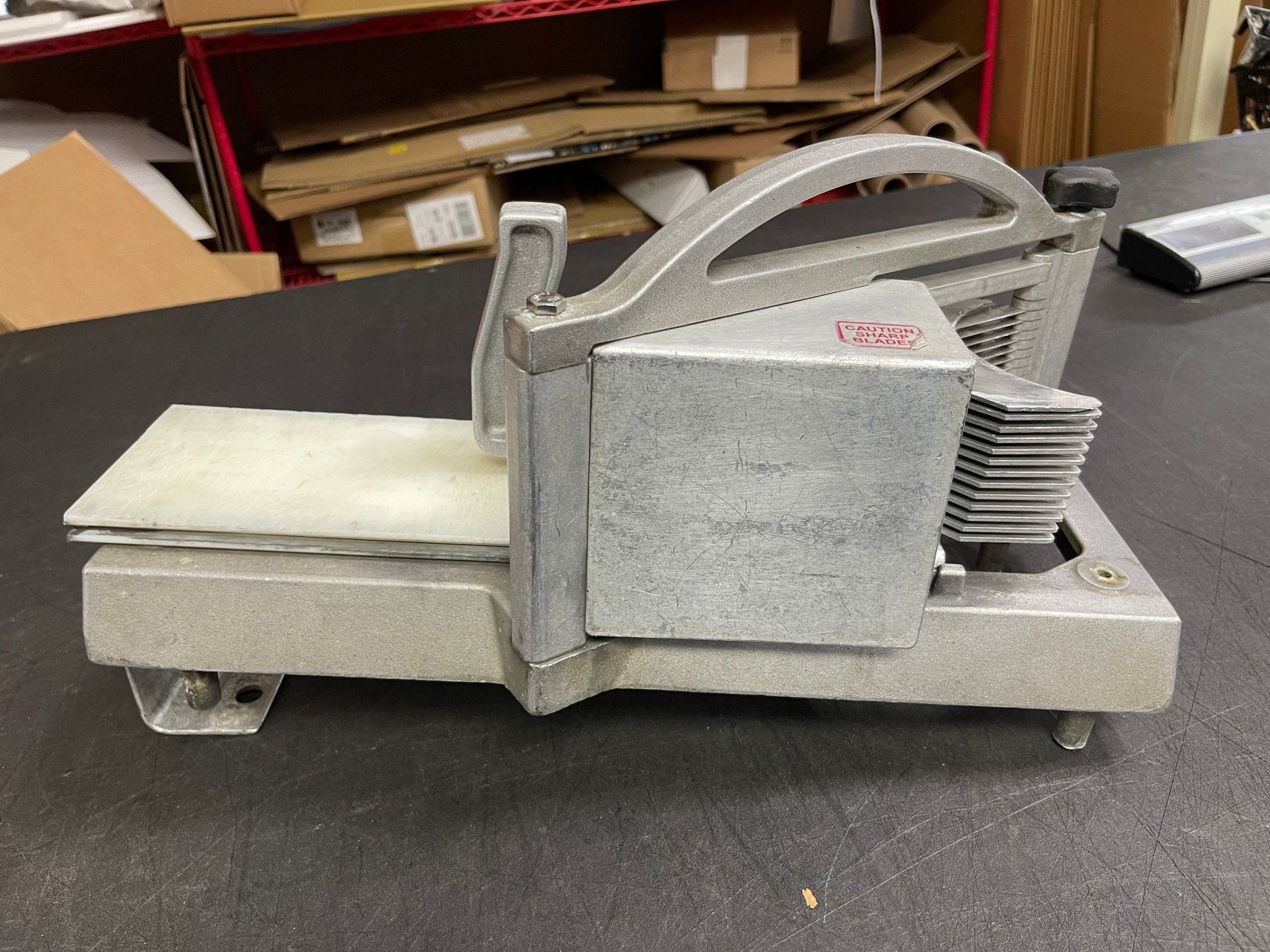 Used Nemco 56600 - 1 Commercial Kitchen Restaurant Easy Tomato Slicer II - Falcon Restaurant Supply - 7