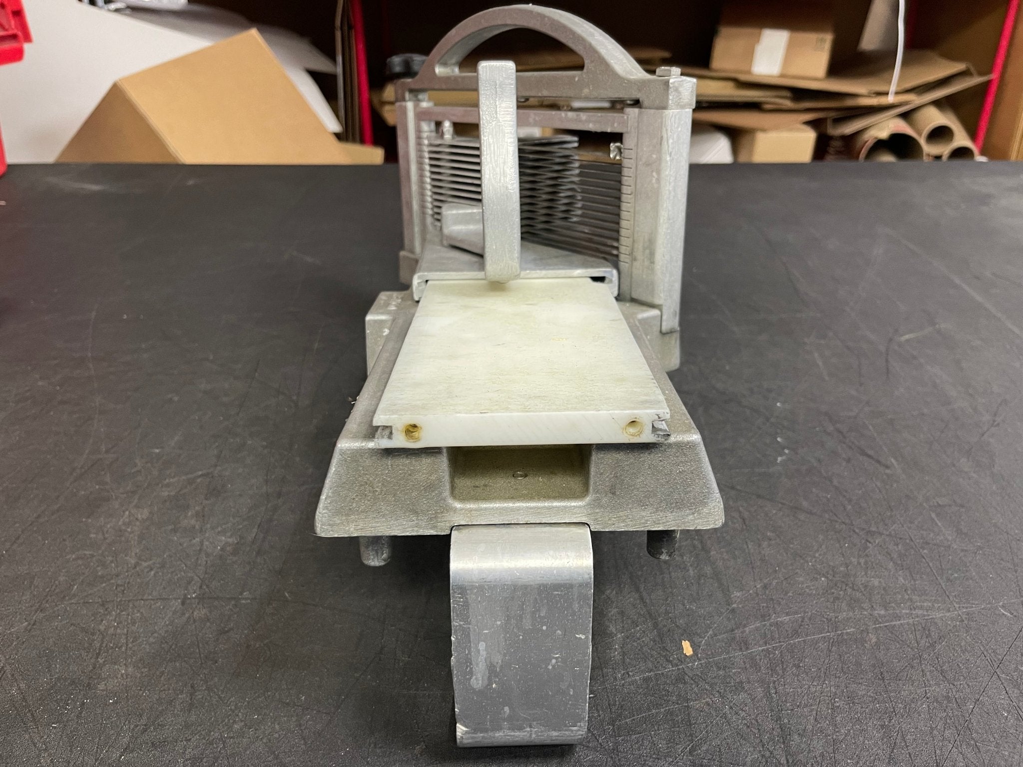 Used Nemco 56600 - 1 Commercial Kitchen Restaurant Easy Tomato Slicer II - Falcon Restaurant Supply - 8