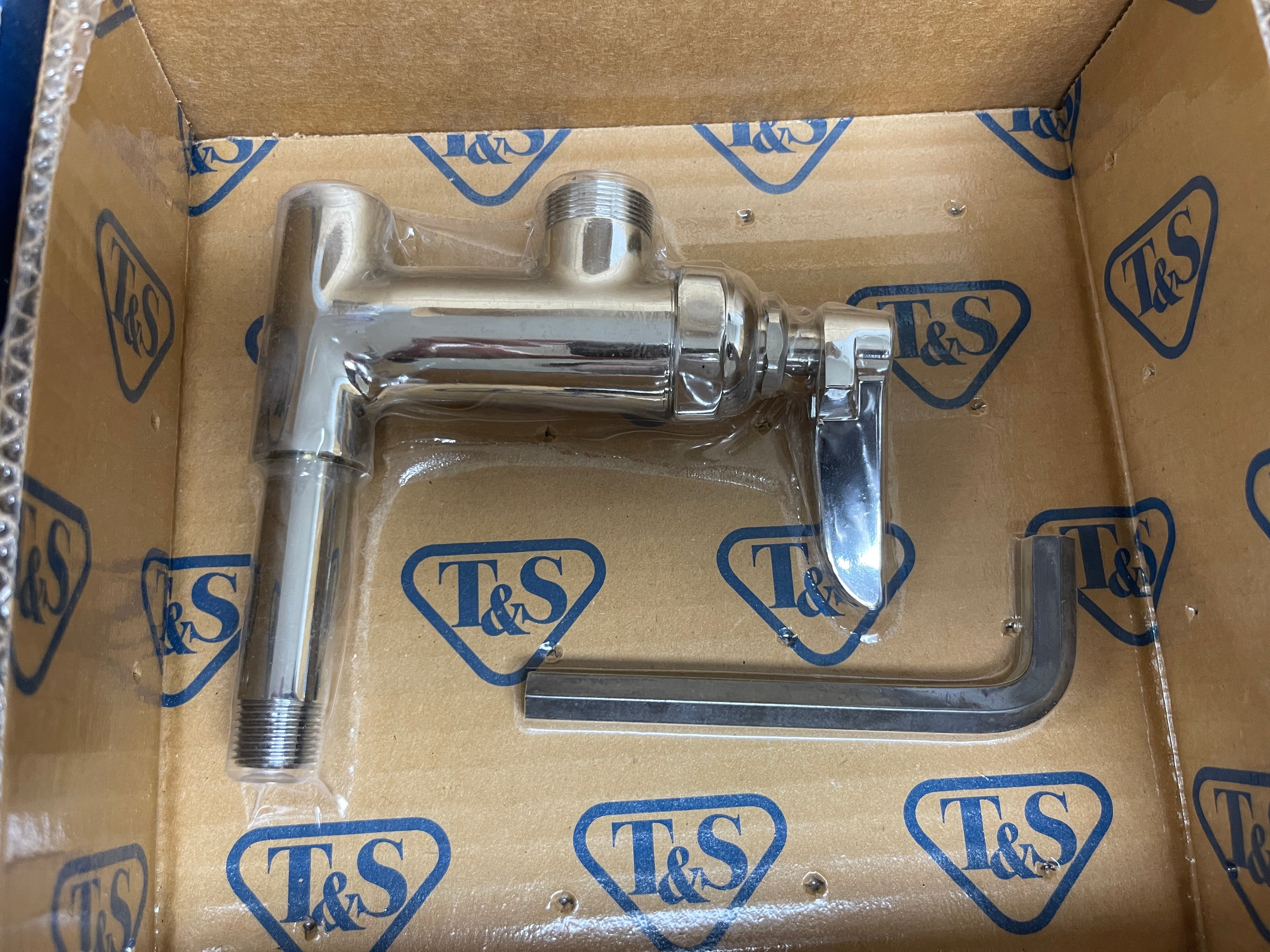 New T&S B-0155-LN Add on Sink Faucet with Lever Handle