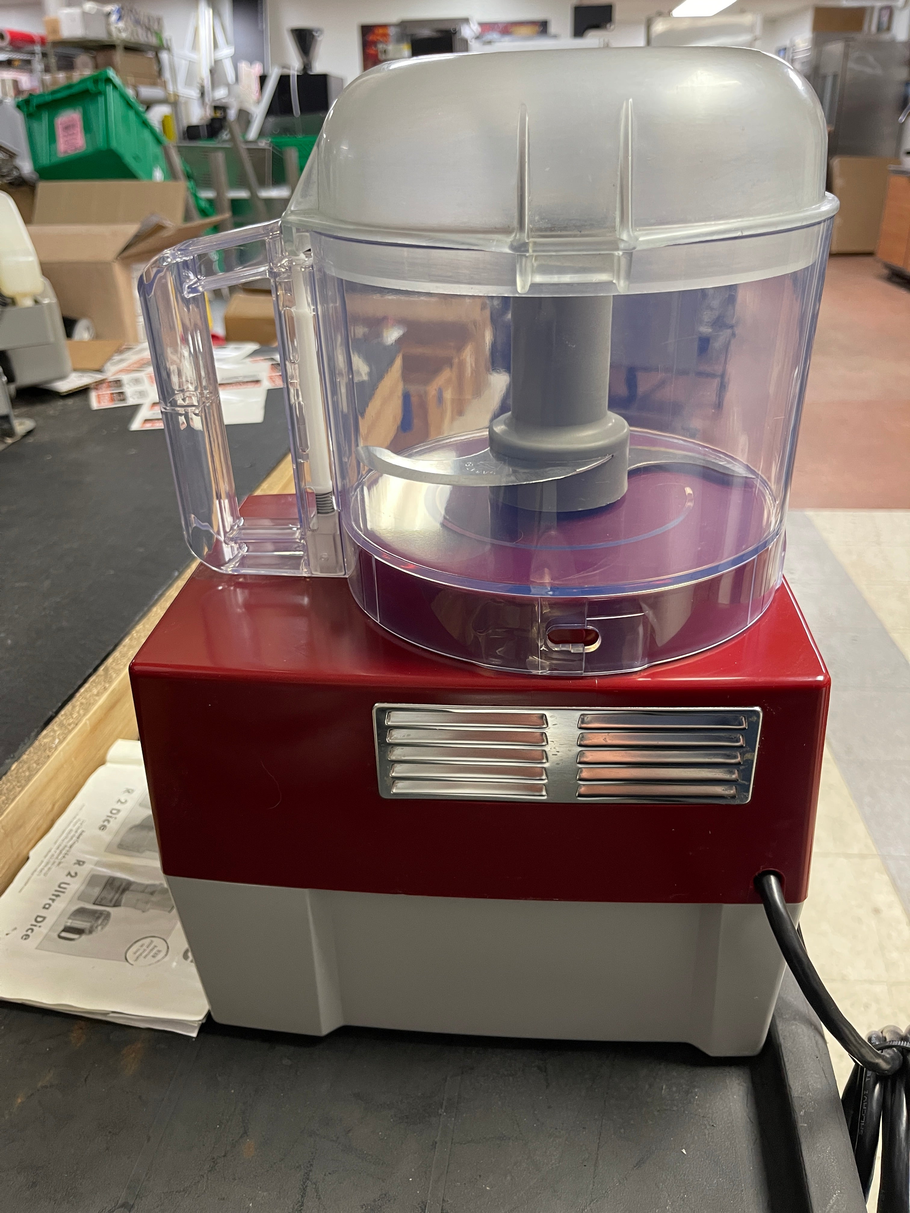 Used Robot Coupe R2 DICE 3qt Food Processor with Continuous Feed and 4 Disc - BB