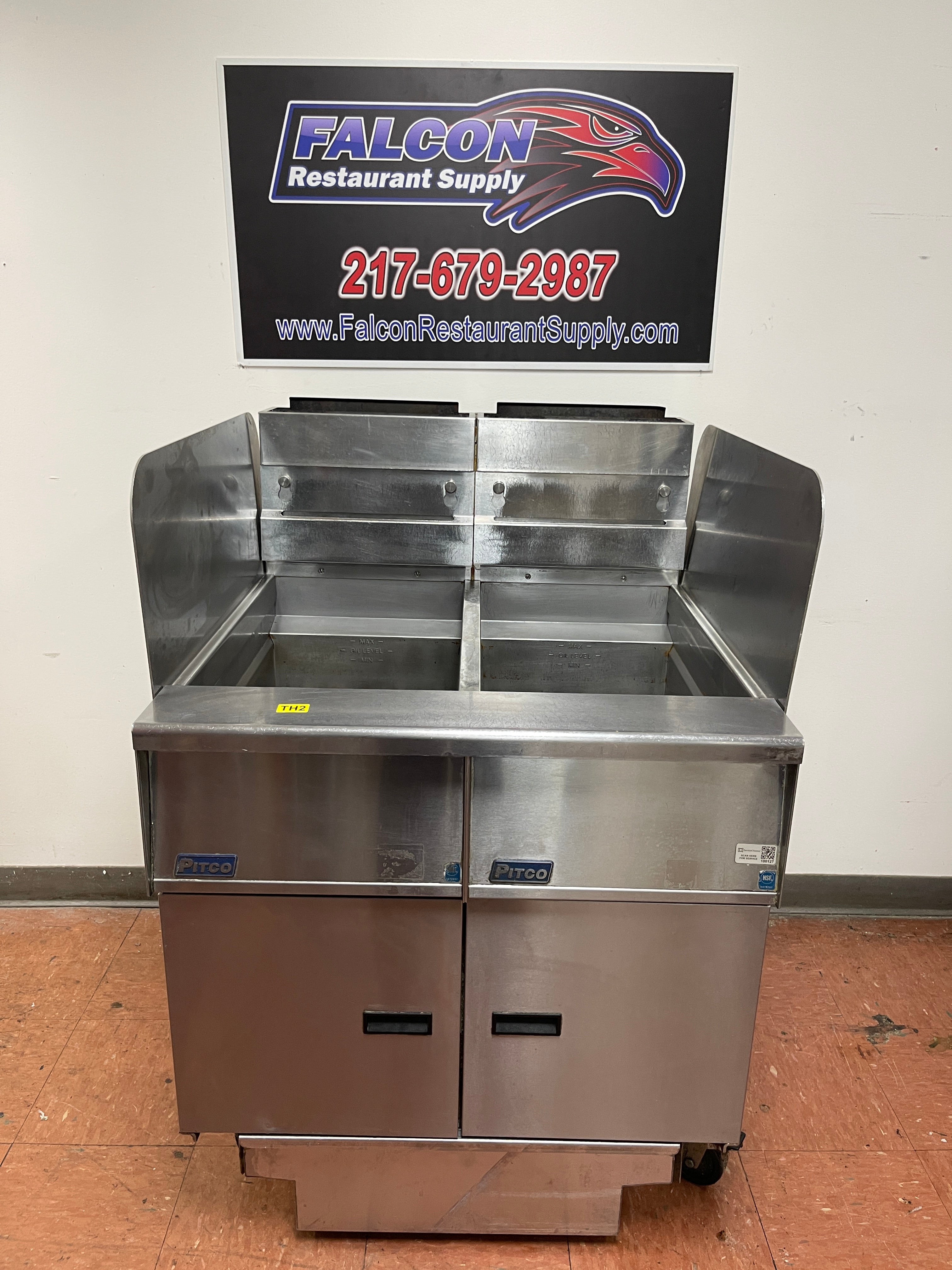 Used 2022 Pitco SG14S NG Fryer with (2) 50 lb. Frypots and Filter Draw ...