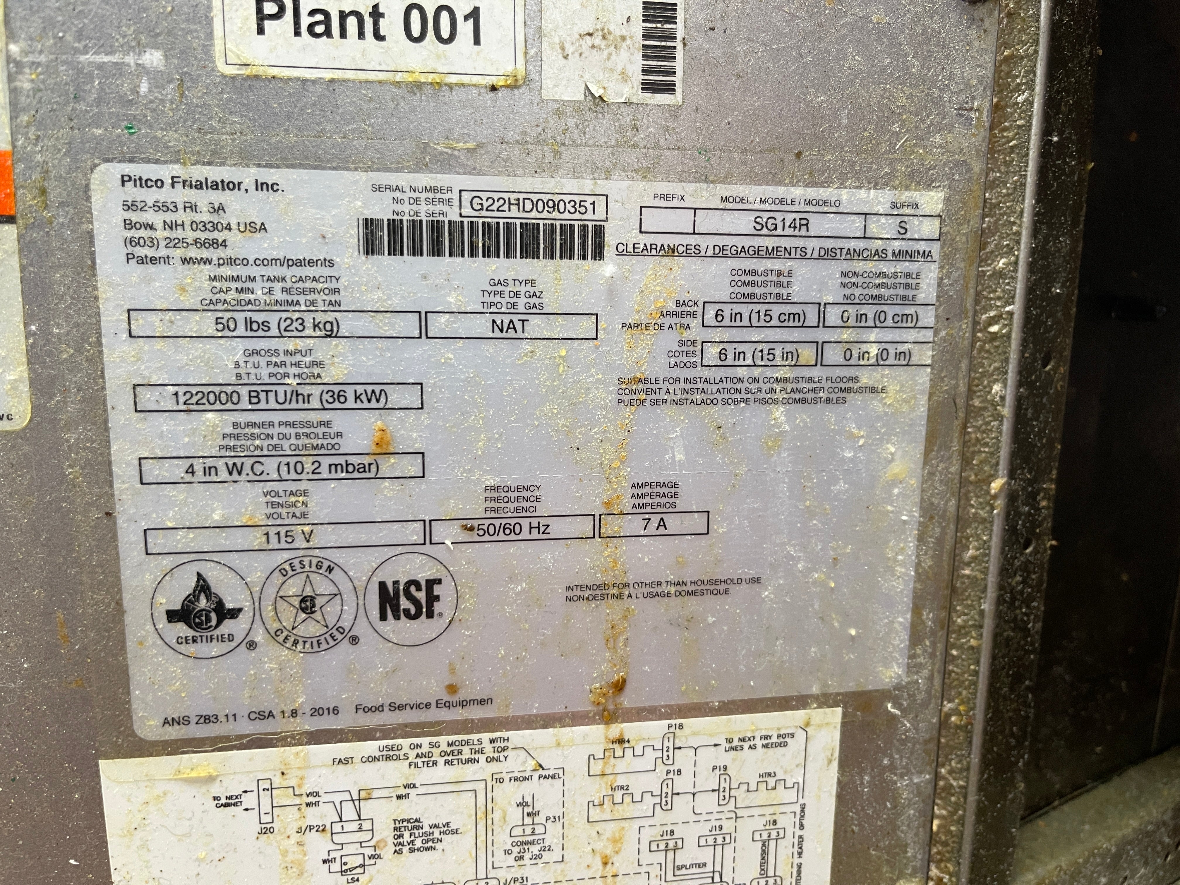 Used 2022 Pitco SG14S NG Fryer with (2) 50 lb. Frypots and Filter Drawer - TH2