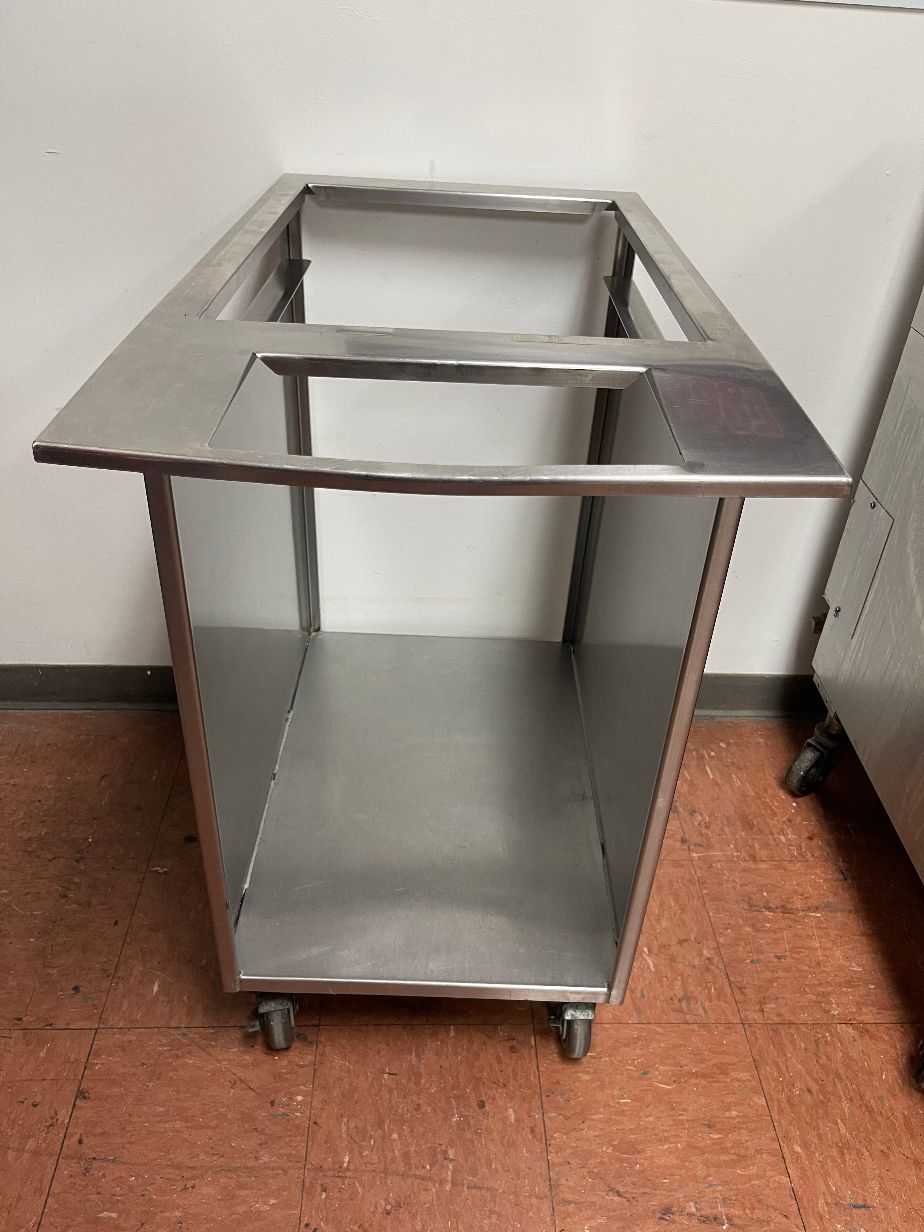 Used Stainless Steel Mobile Breading Station on Casters - FG6 - SS352