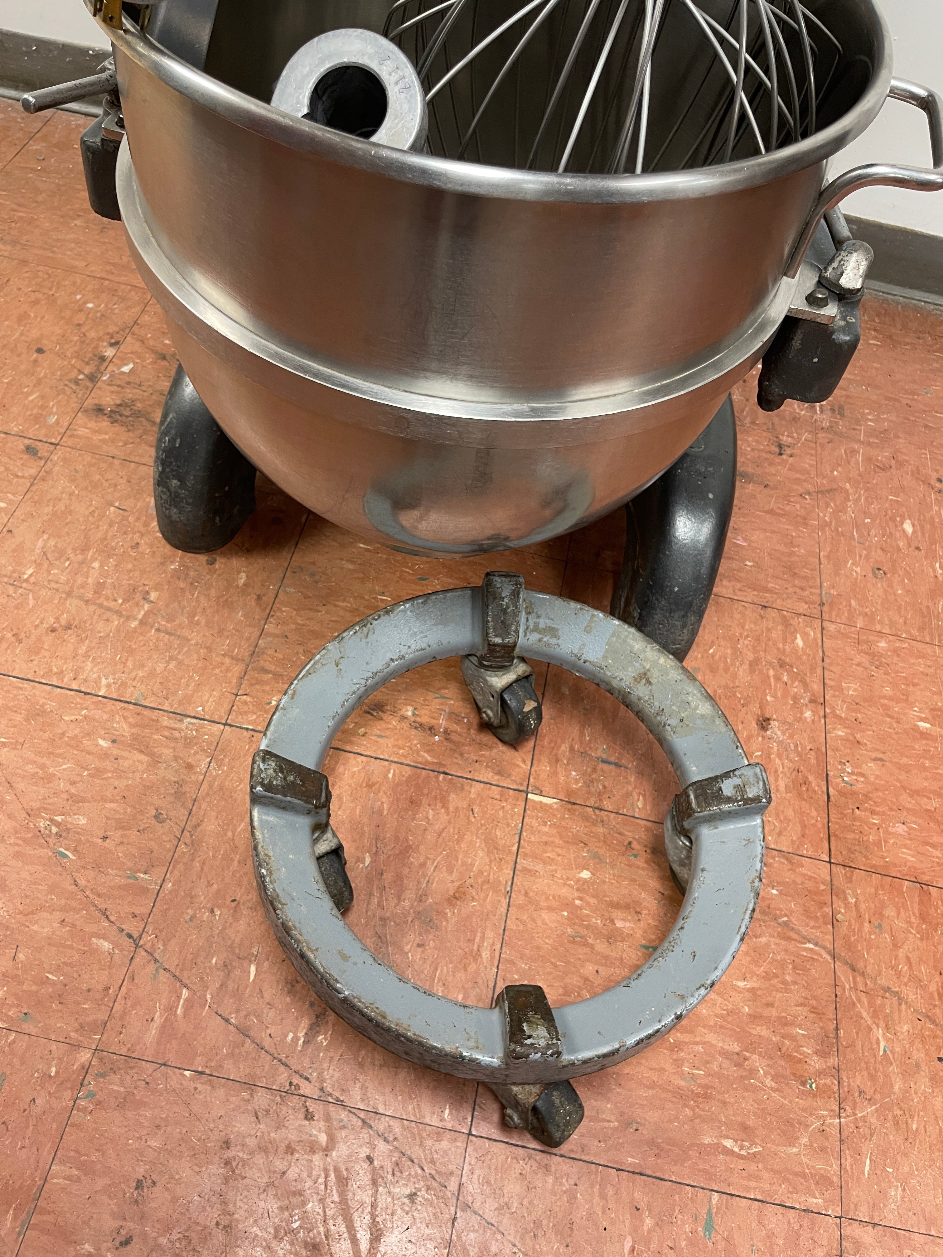 Used Hobart H600T 60qt 4 Speed Floor Mixer with Accessories 220V 3PH - BB