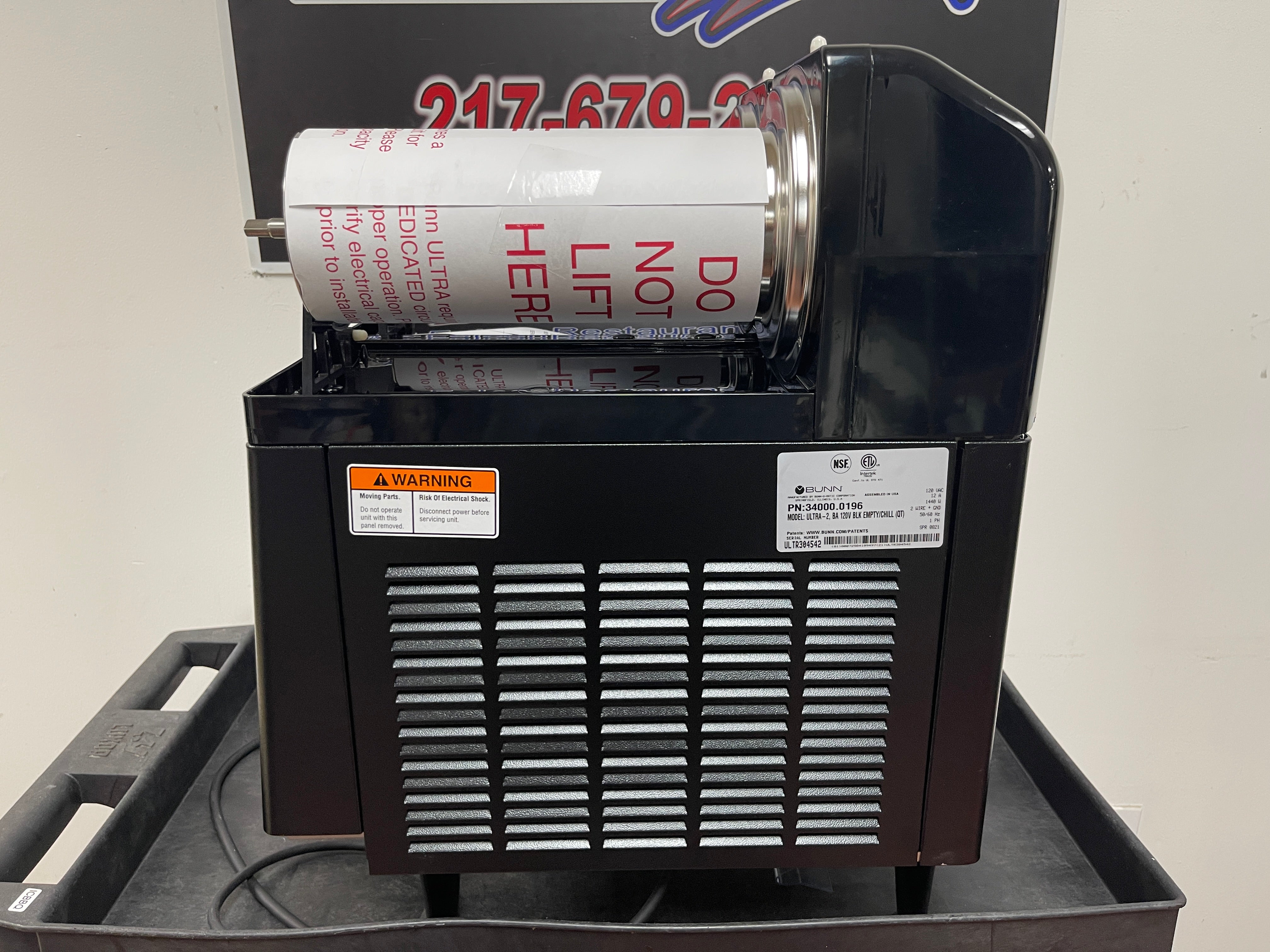 Unused BUNN Ultra-2 Frozen Beverage Slushy Machine Dispenser - F1