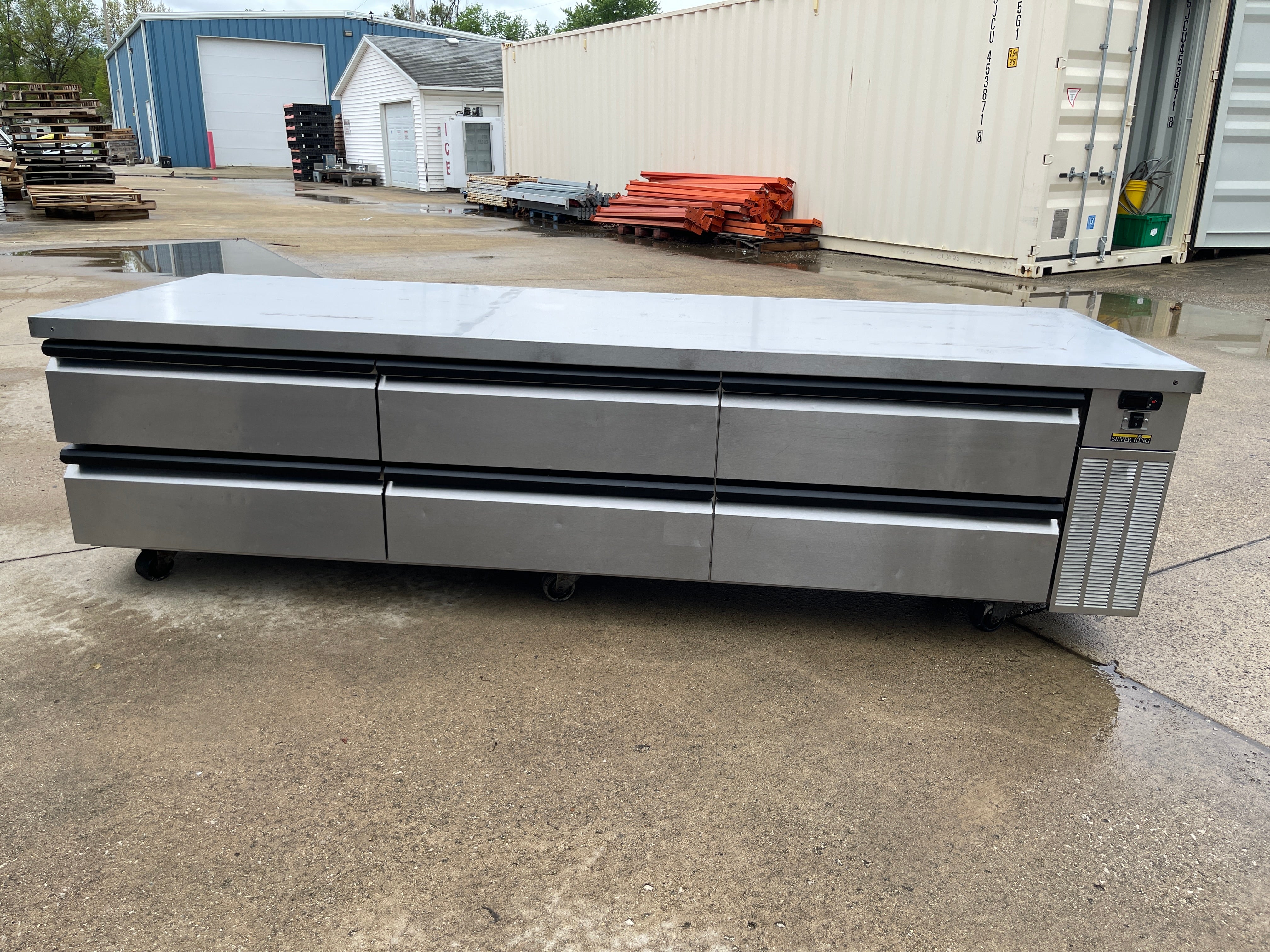 Used 97" Silver King SKRCB97HL/CFG Refrigerated 6 Drawer Chef Base - 115V - FG6