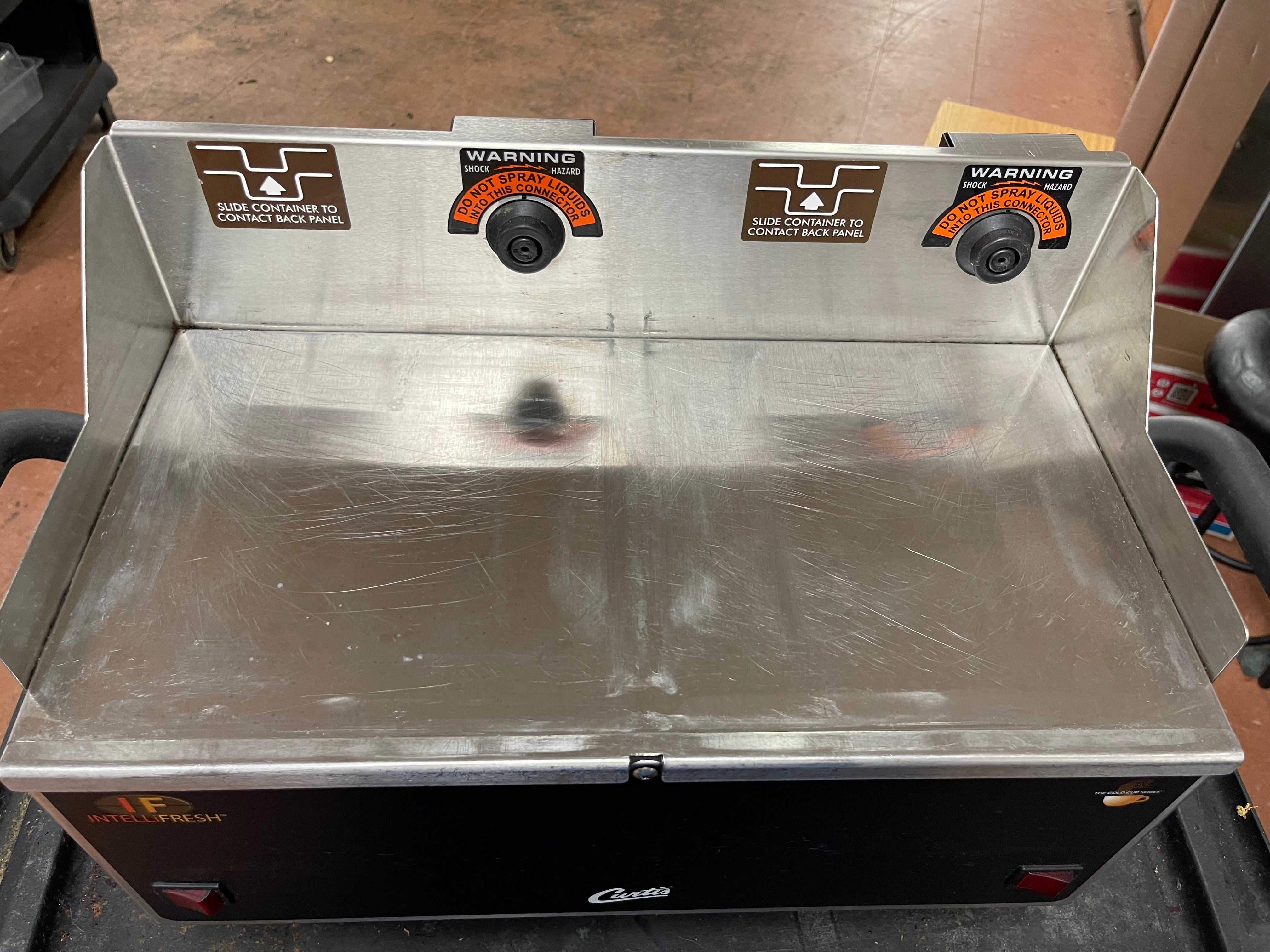 Used Curtis GEM5IFIT015 Gemini Twin Intellifresh Warmer Stand 120V
