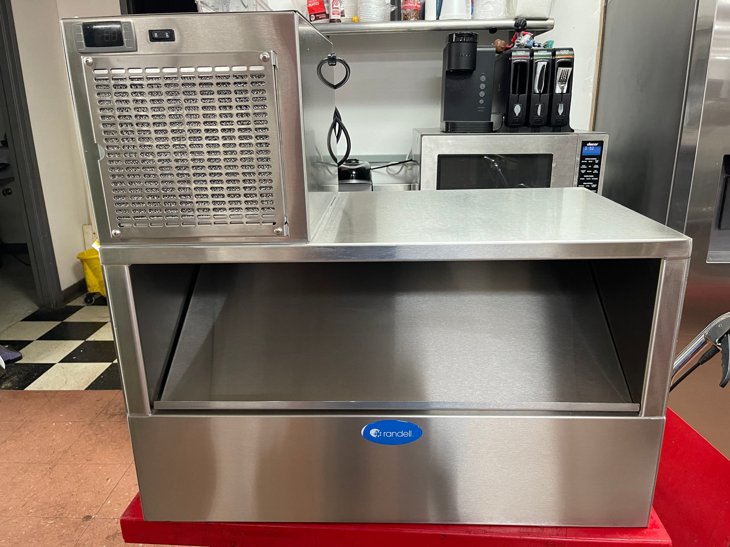 Used Randell CR9039 Refrigerated Countertop 39" Condiment Prep Rail