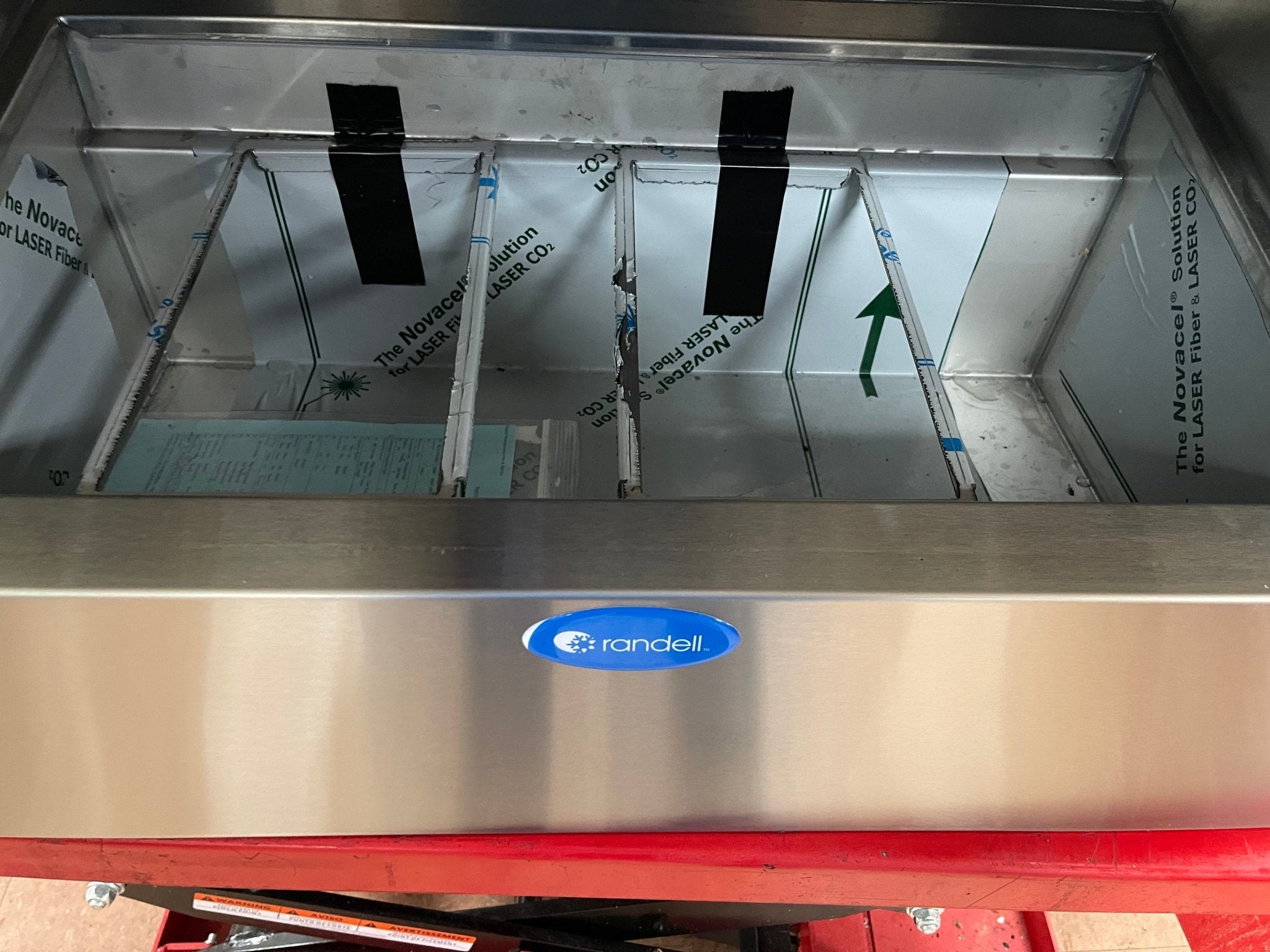 Used Randell CR9039 Refrigerated Countertop 39" Condiment Prep Rail - Falcon Restaurant Supply - 3