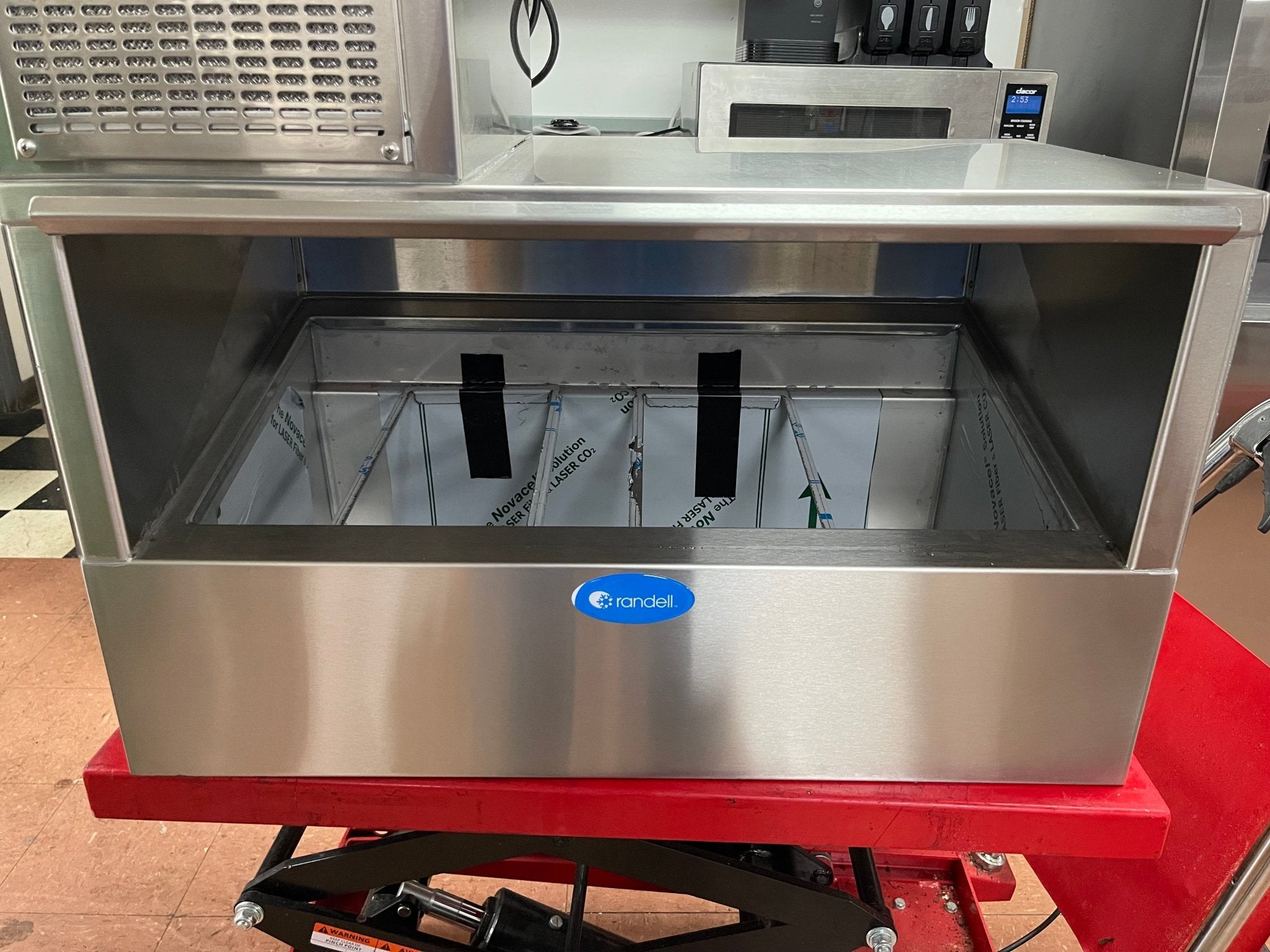 Used Randell CR9039 Refrigerated Countertop 39" Condiment Prep Rail - Falcon Restaurant Supply - 4