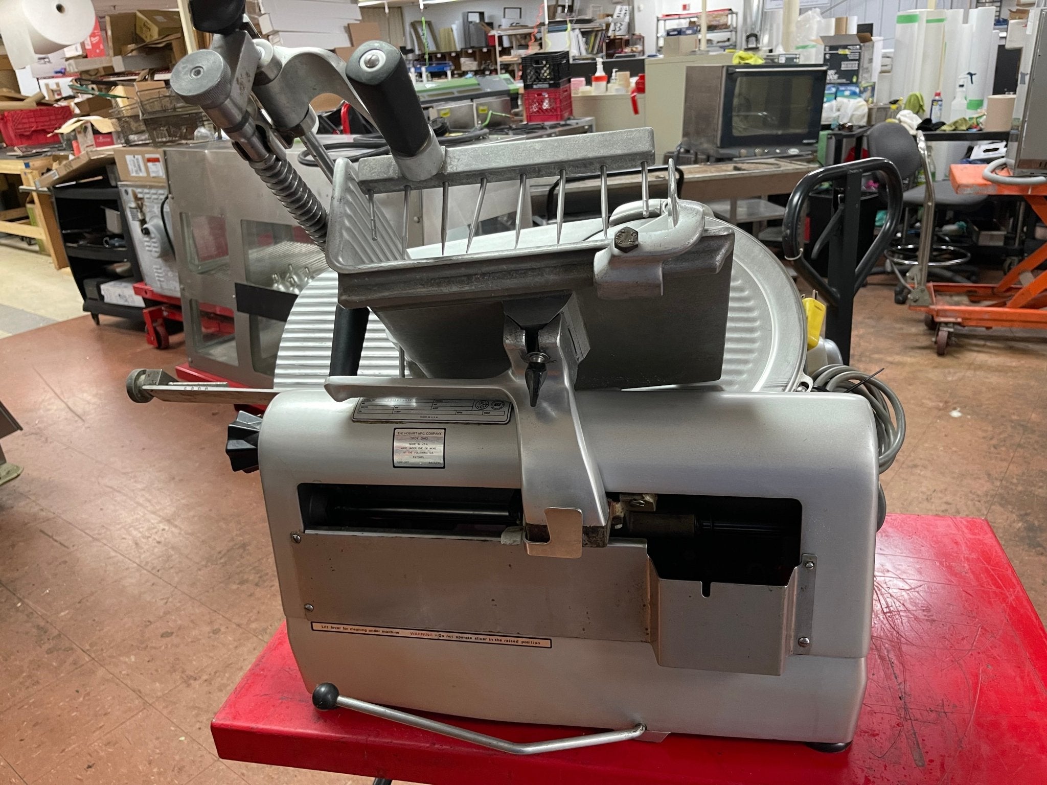 Used Hobart Automatic Meat Cheese Deli Slicer Model 1712R 120V - Falcon Restaurant Supply - 7