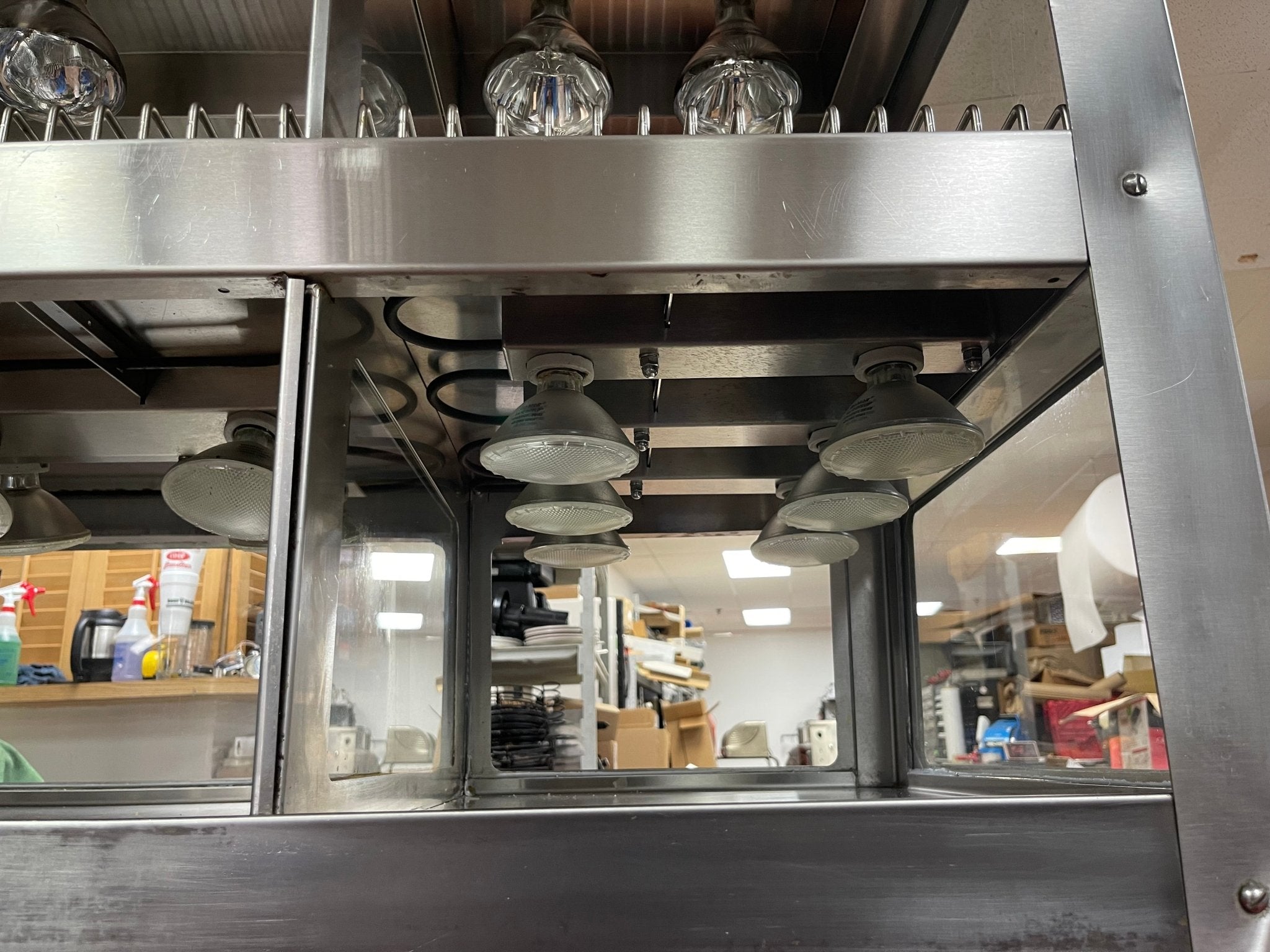 Used 2017 Resfab WD - 17A 2 Shelf 58" Heated Holding Warming Display Merchandiser 120V 38A - Falcon Restaurant Supply - 12