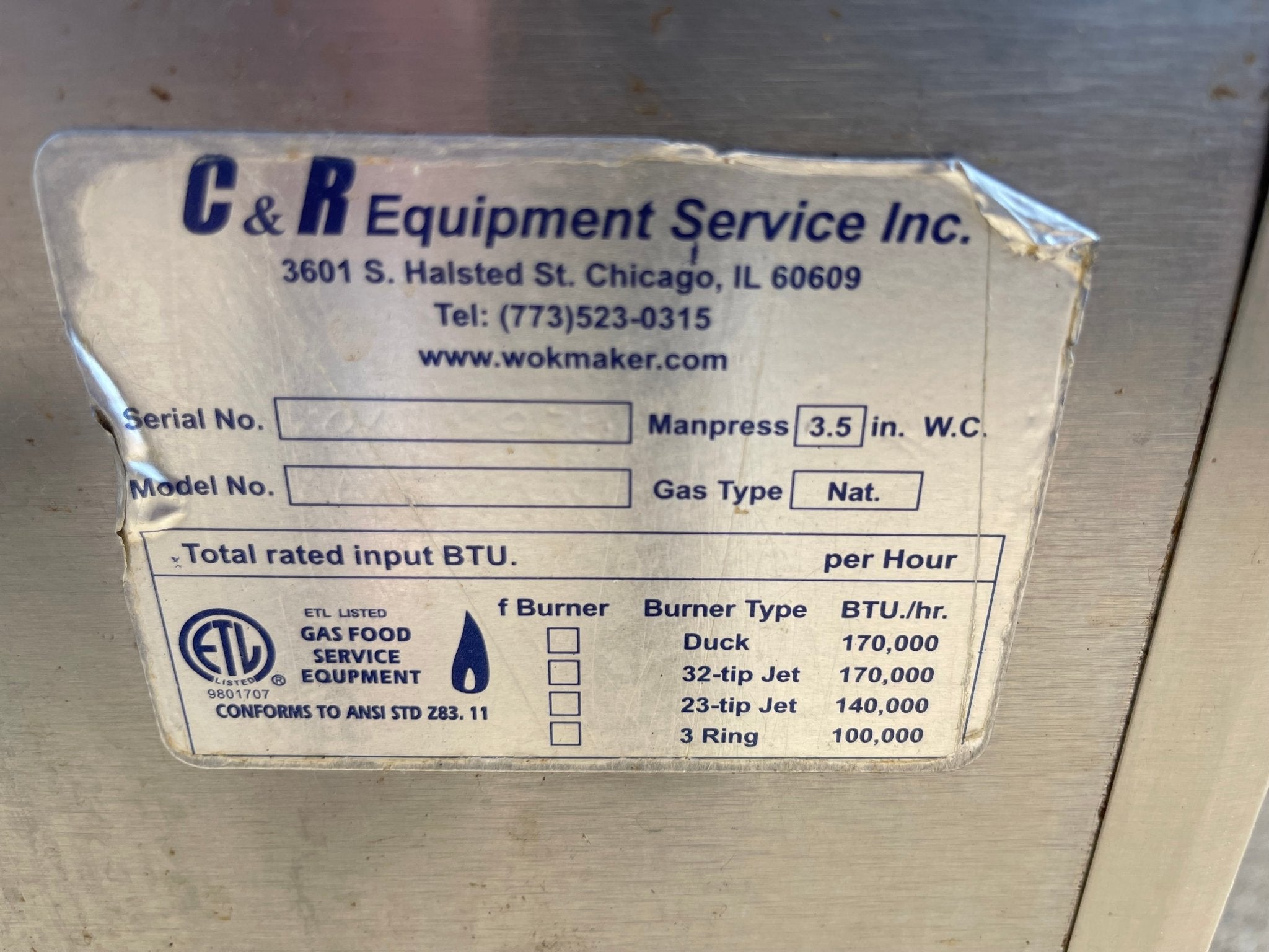 Used 2 Burner Natural Gas Commercial Wok Range With 2 Swing Faucets - Falcon Restaurant Supply - 8