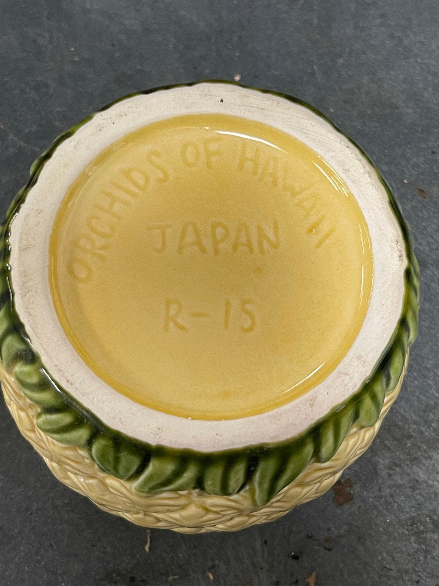 New Orchids of Hawaii R - 15 Pineapple Tiki Drink Mug - Falcon Restaurant Supply - 5