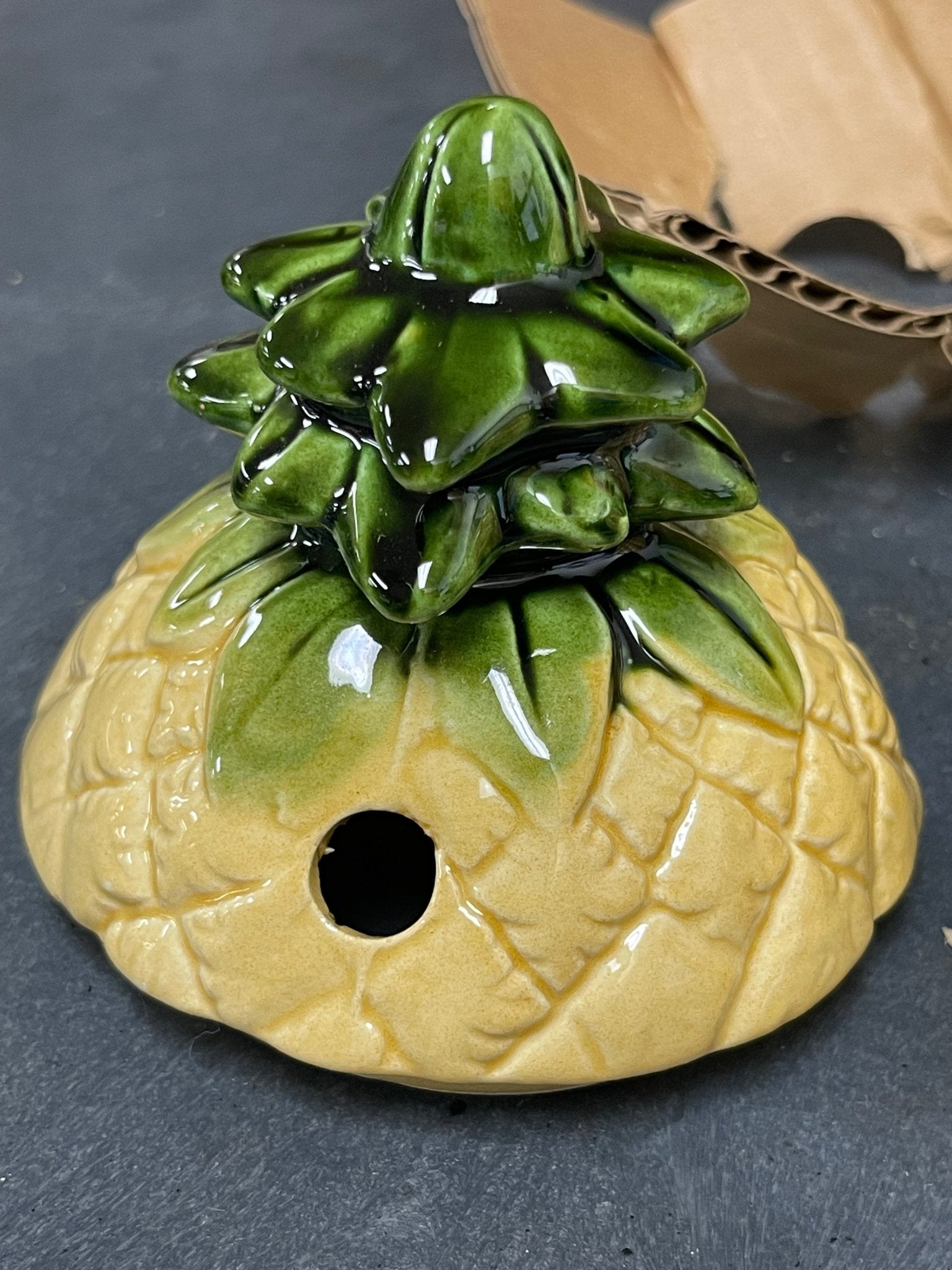 New Orchids of Hawaii R - 15 Pineapple Tiki Drink Mug - Falcon Restaurant Supply - 7