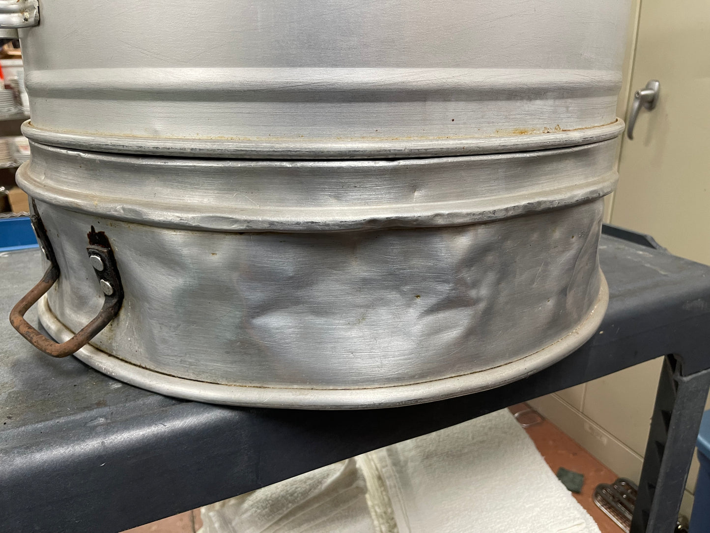 Used Aluminum Round Chinese Steamer 22" Diameter