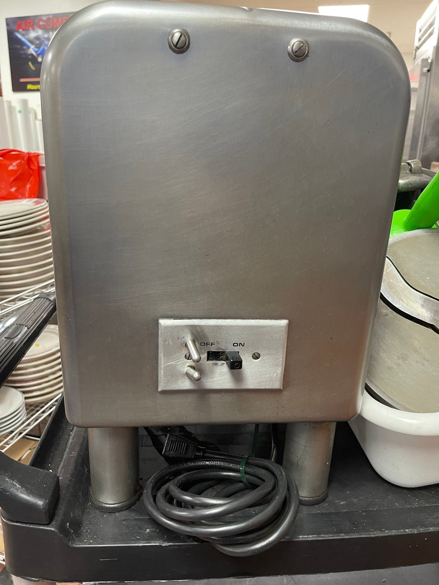 Used Hobart 4812 Commercial Meat Grinder Motor with Grinder and Slicer Attachments 120V - Falcon Restaurant Supply - 5