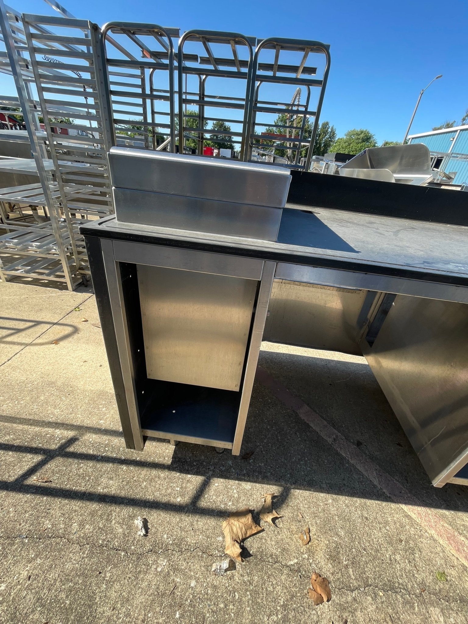 Used 78" BSI Custom Built Composite Table with Sink and Ice Bin - SS6 - Falcon Restaurant Supply - 4