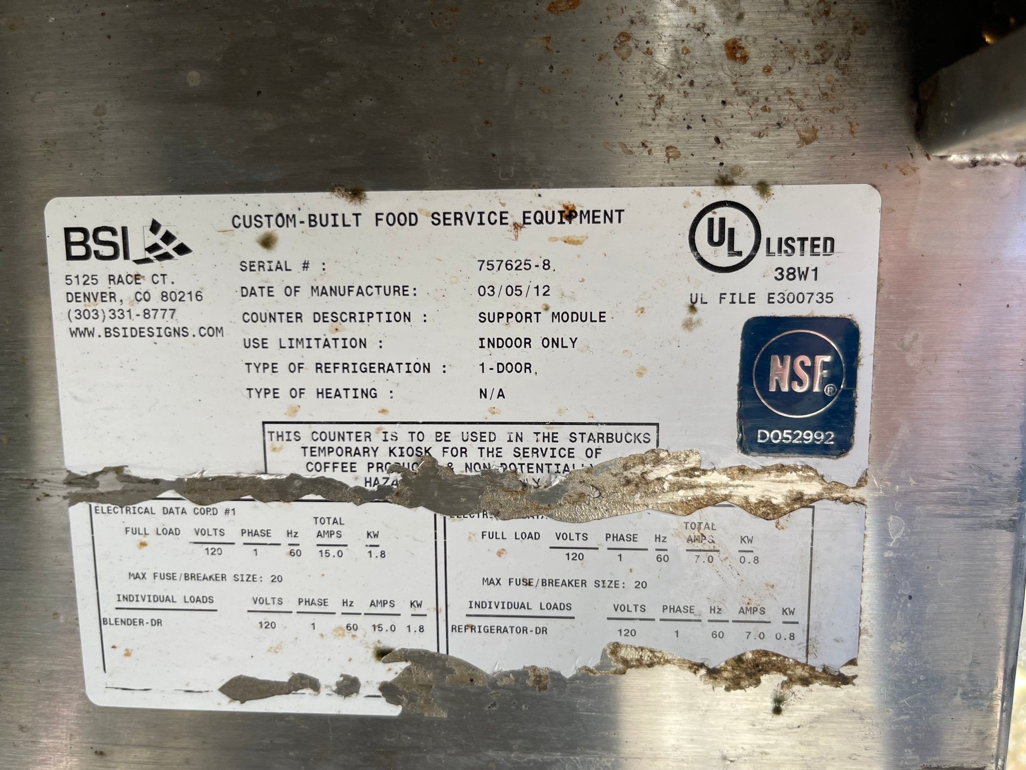 Used 78" BSI Custom Built Composite Table with Sink and Ice Bin - SS6 - Falcon Restaurant Supply - 10