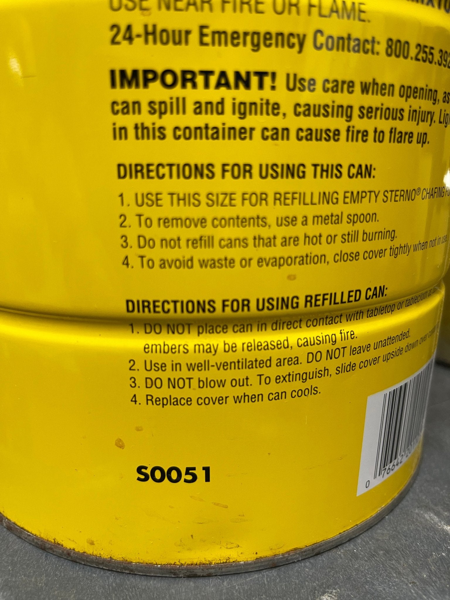 New Sterno S0051 1 Gallon Ethanol Gel Chafing Fuel - Falcon Restaurant Supply - 3