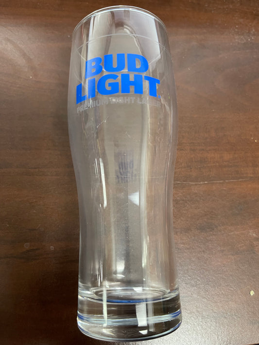 Sahm 16oz Bud Light Beer Essential Bar Glasses with Fill Line 24/Case - Shir