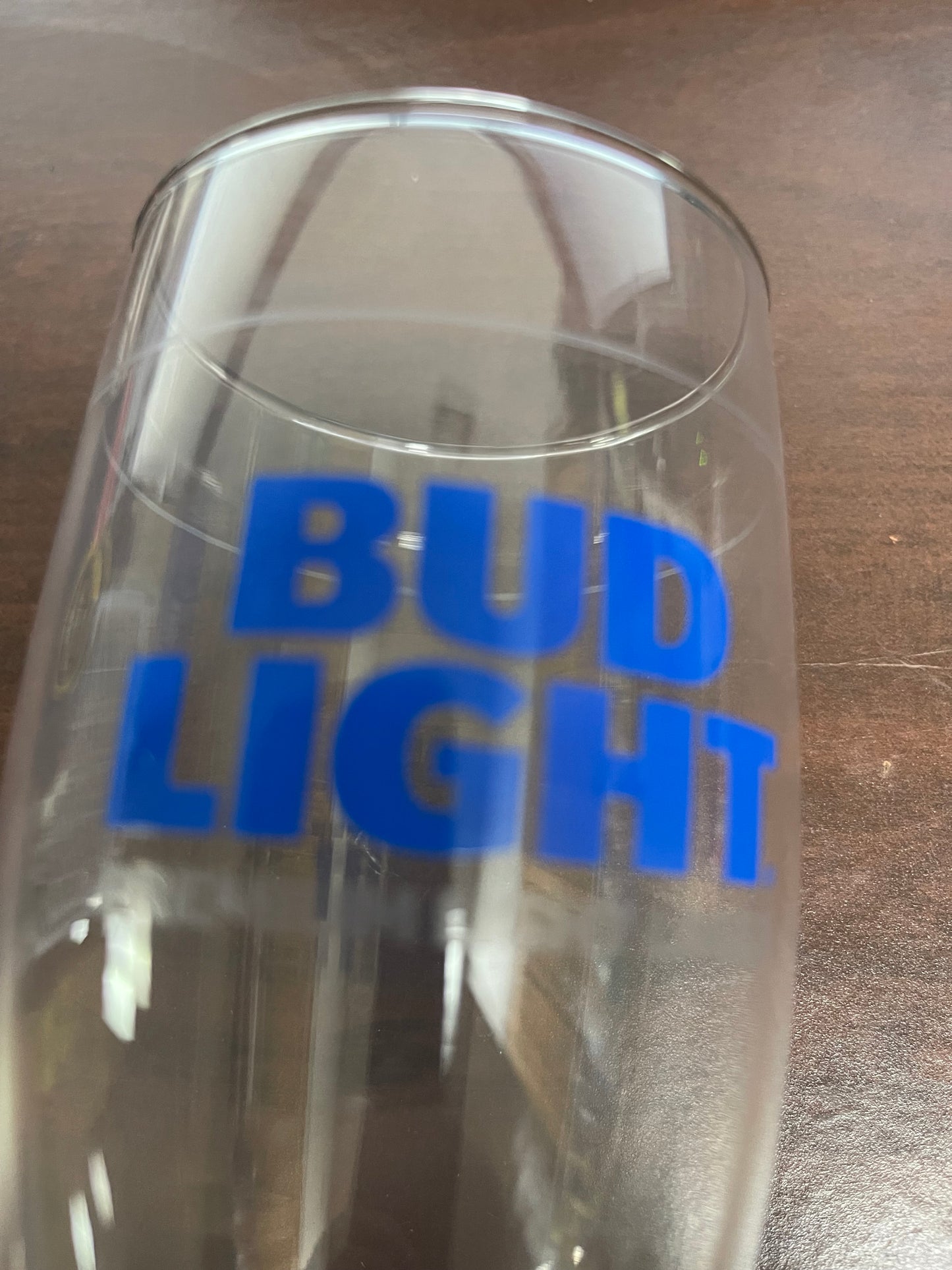 Sahm 16oz Bud Light Beer Essential Bar Glasses with Fill Line 24/Case - Shir