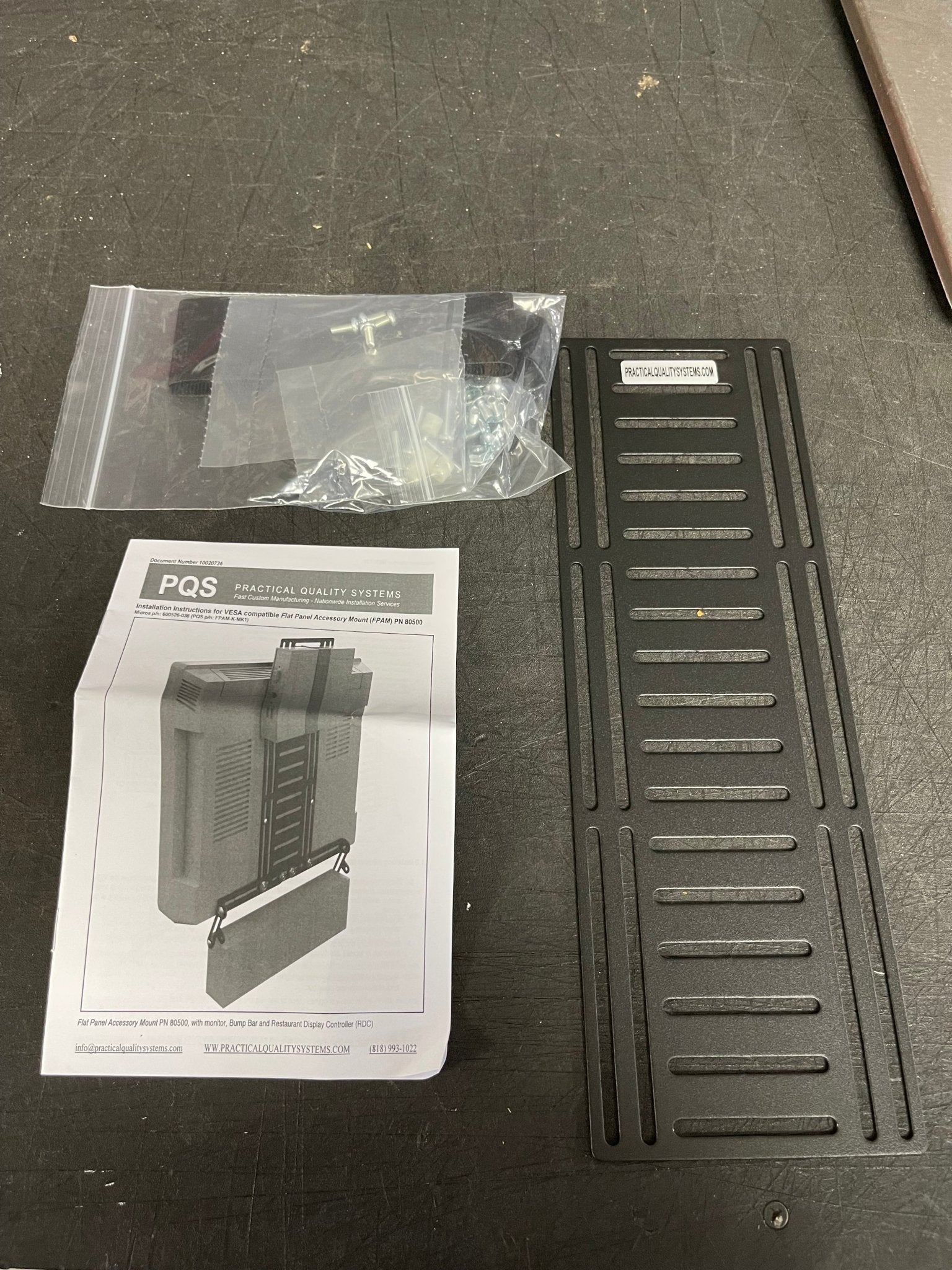 New Oracle 600526 - 038 Flat Panel Accessory Mount for Kitchen Display Systems - Falcon Restaurant Supply - 1