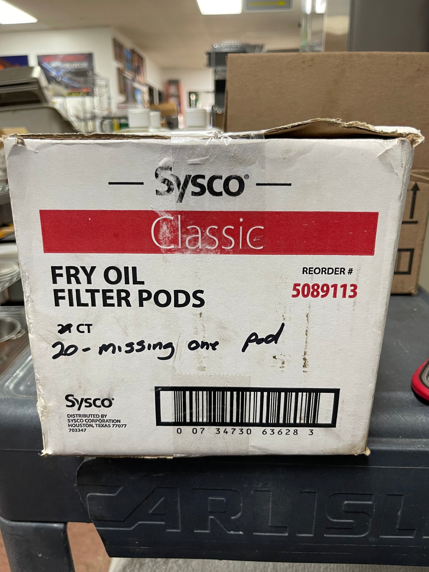 Sysco Commercial Fryer Oil Filter Pods 20CT - JS