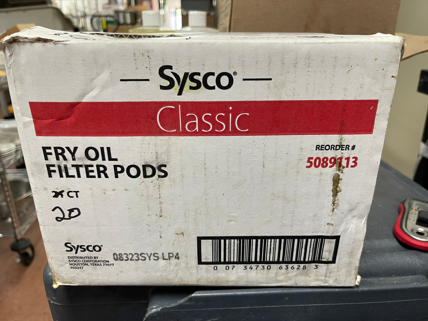 Sysco Commercial Fryer Oil Filter Pods 20CT - JS