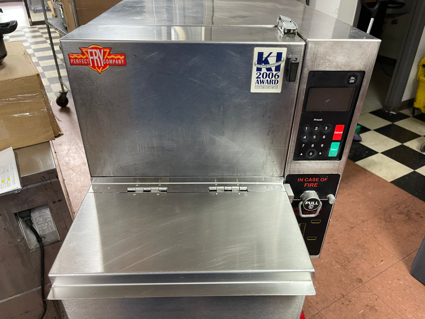 Used Perfect Fry 240V Electric fully automatic ventless countertop fryer - Shir