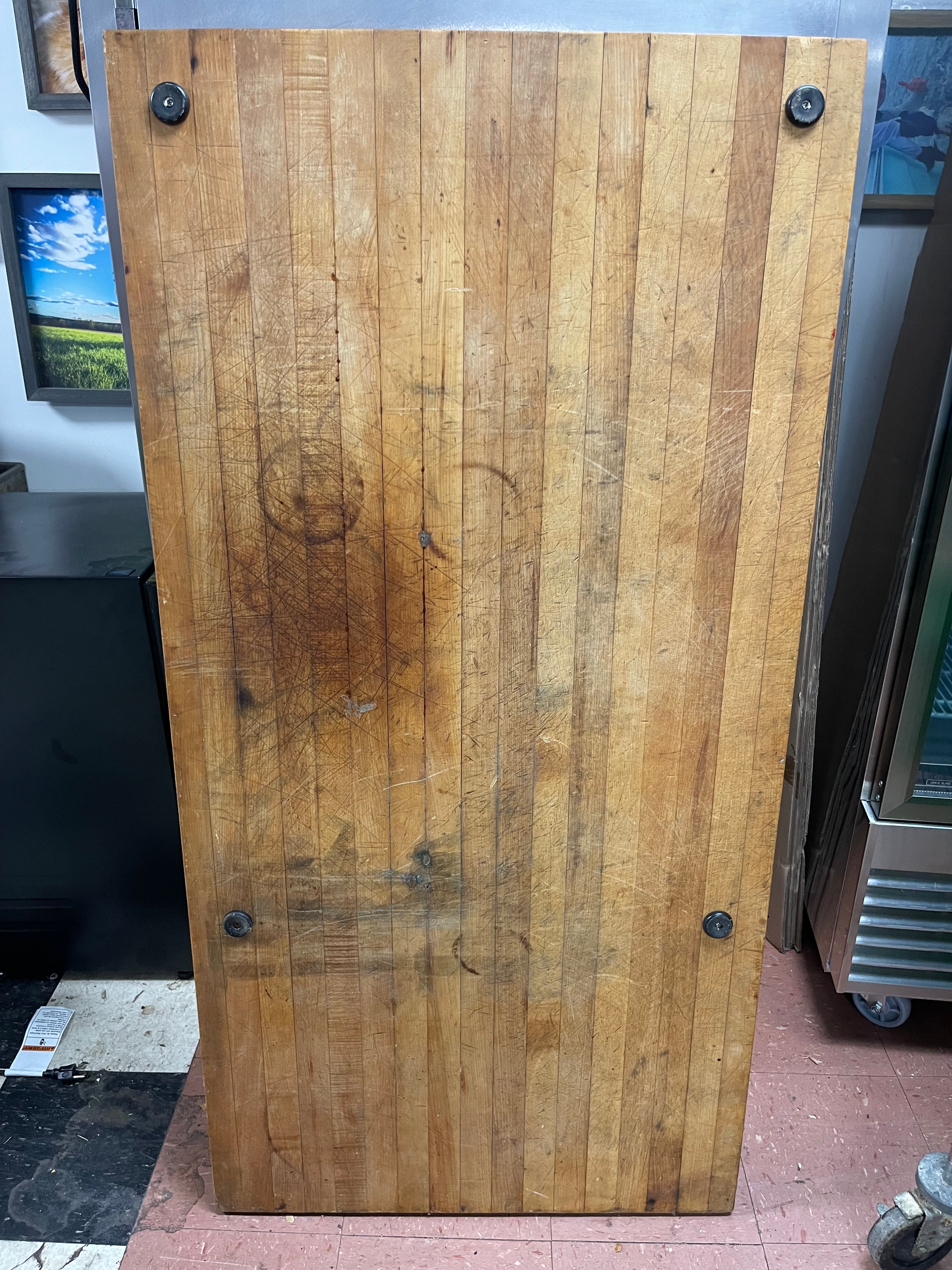 Used John Boos Butcher Block Countertop Tabletop  60"W X 30"D X 3" - JS