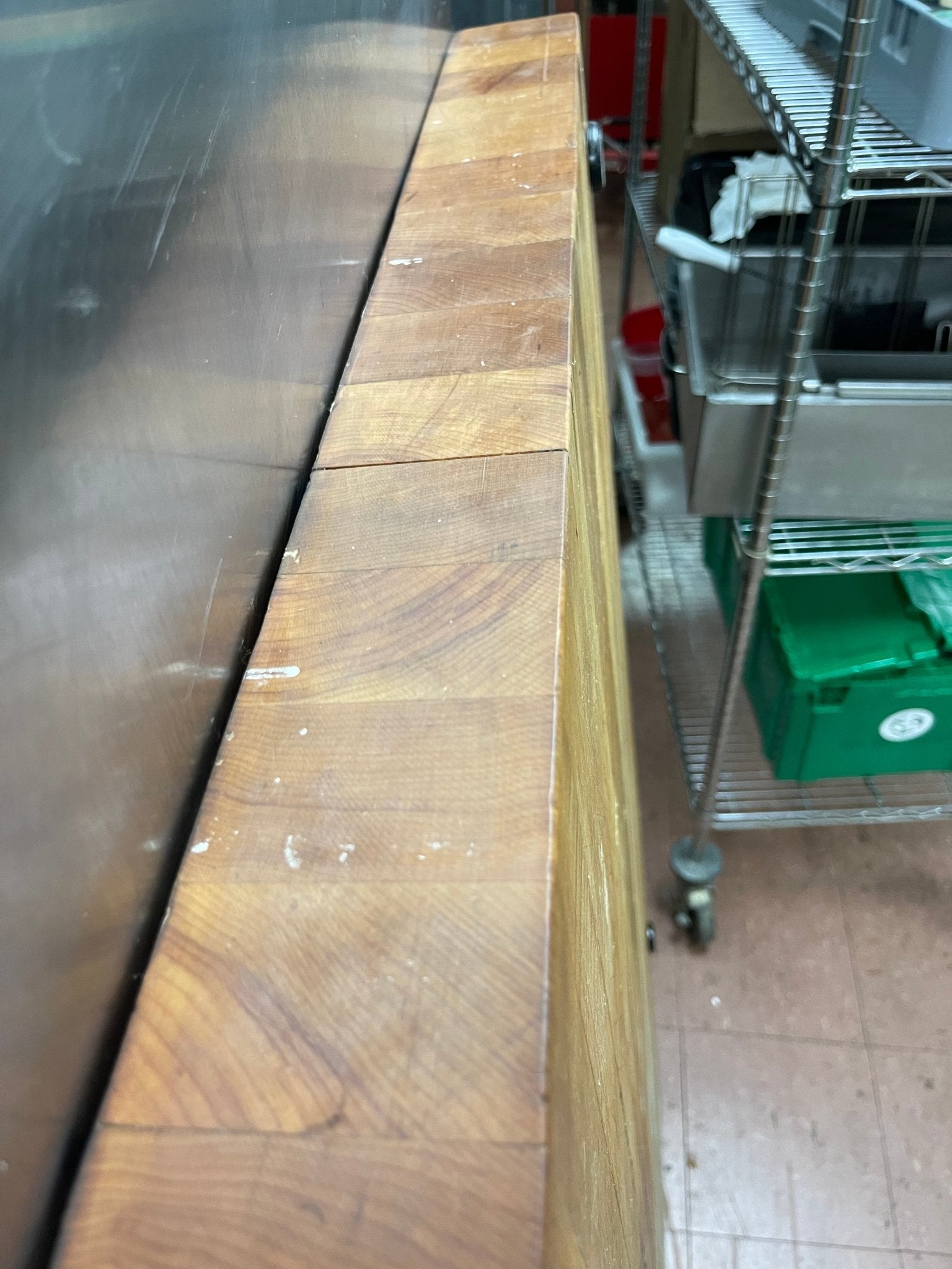 Used John Boos Butcher Block Countertop Tabletop 60"W X 30"D X 3" - JS - Falcon Restaurant Supply - 5