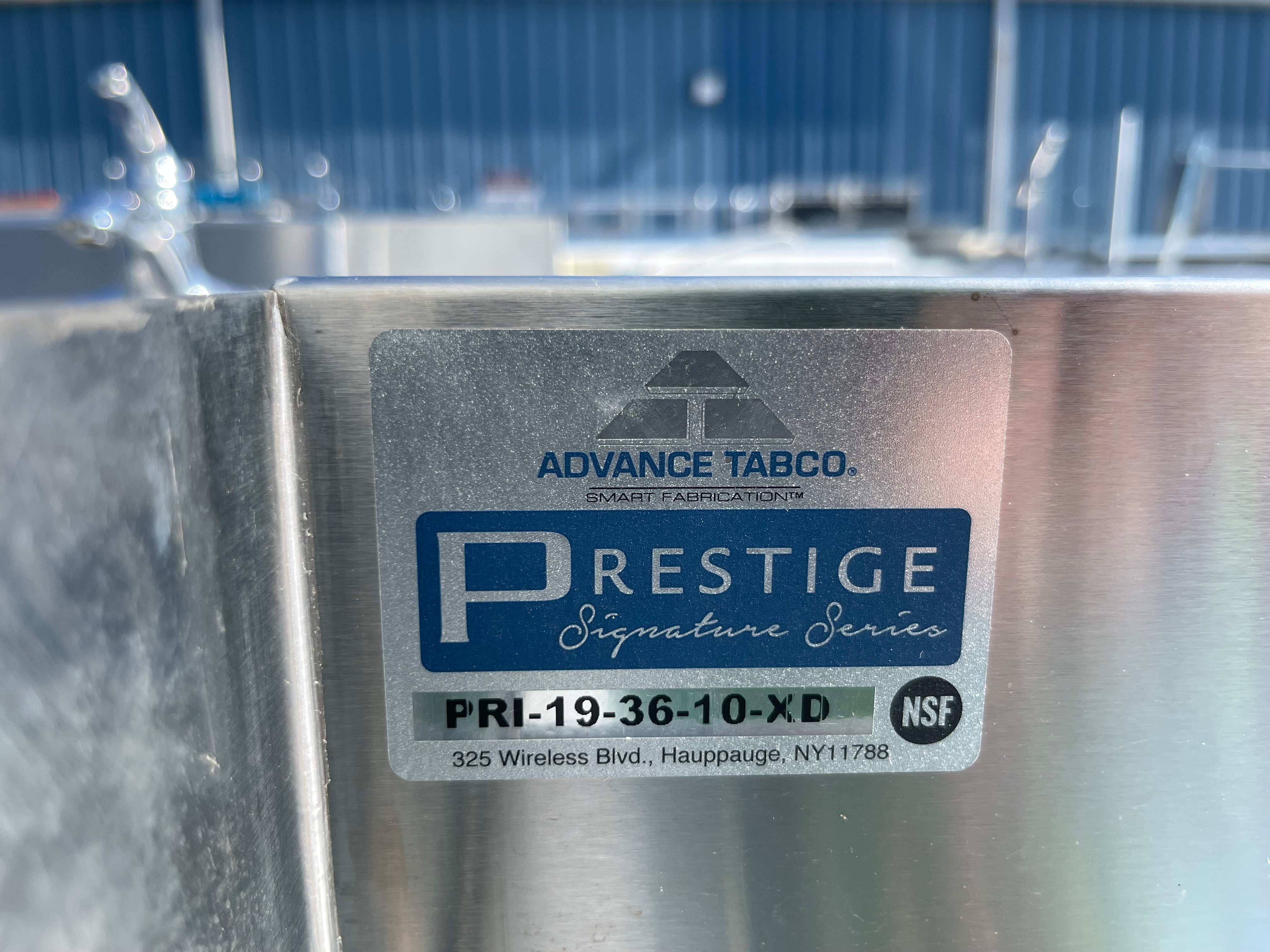 Used Advance Tabco Prestige Series Stainless Steel Underbar Ice Bin with 10-Circuit Cold Plate - SS67