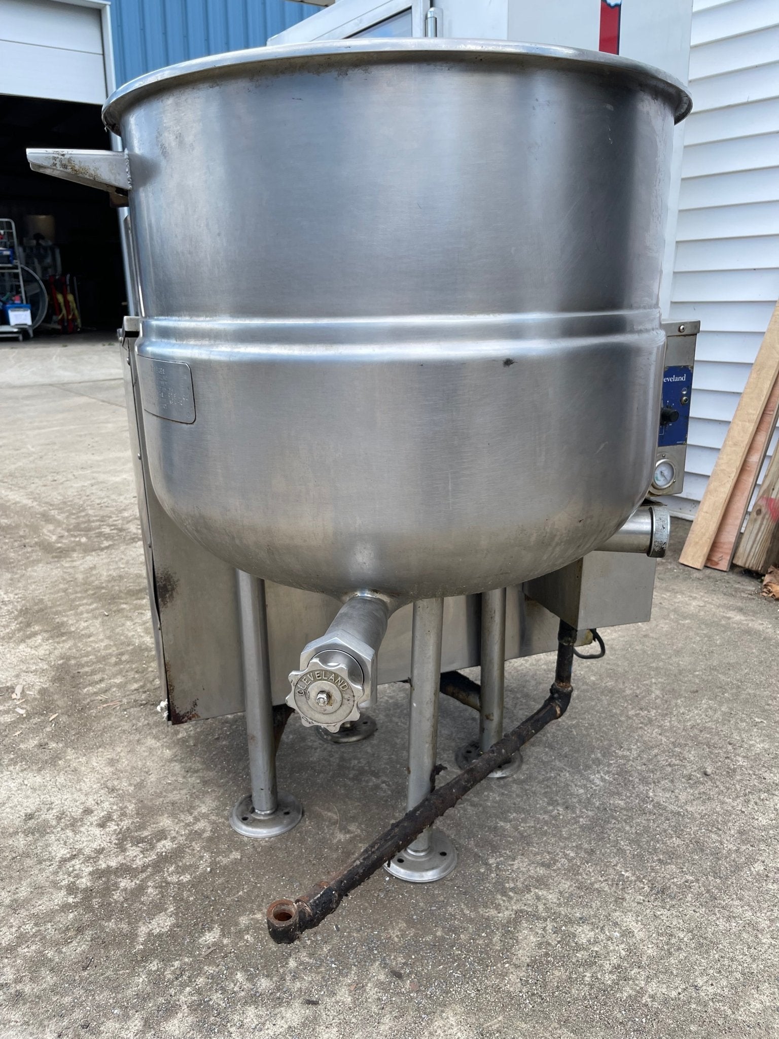 Used Cleveland KGL40 40 gal Commercial Steam Kettle Natural Gas AS IS - Falcon Restaurant Supply - 9