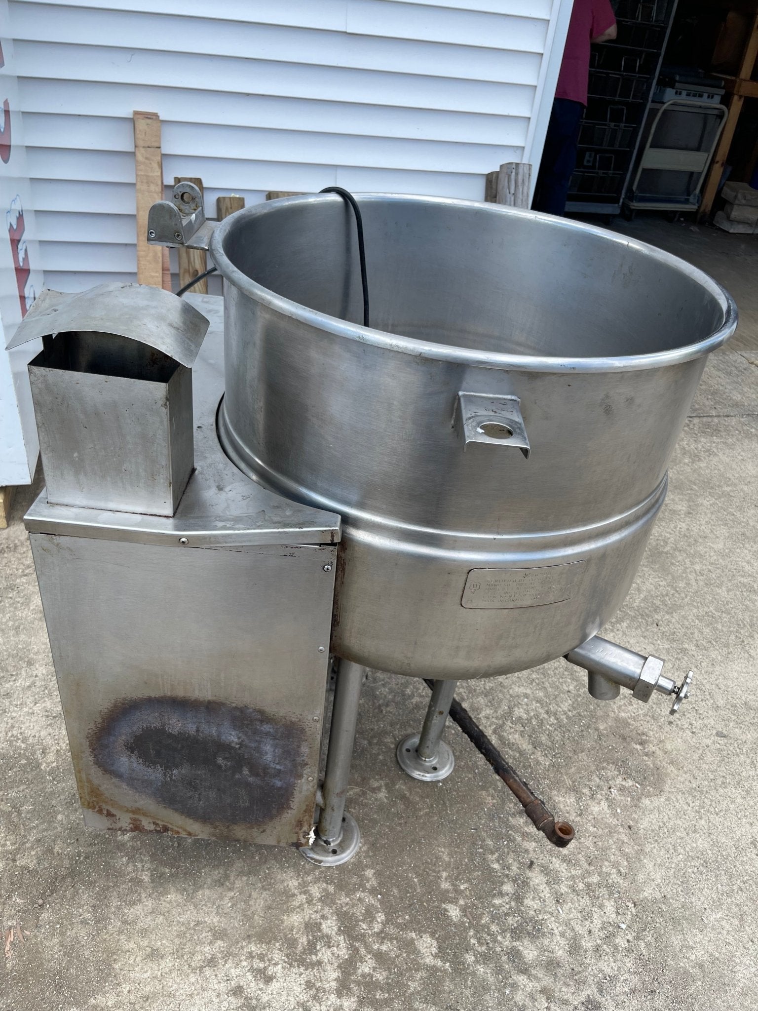 Used Cleveland KGL40 40 gal Commercial Steam Kettle Natural Gas AS IS - Falcon Restaurant Supply - 1