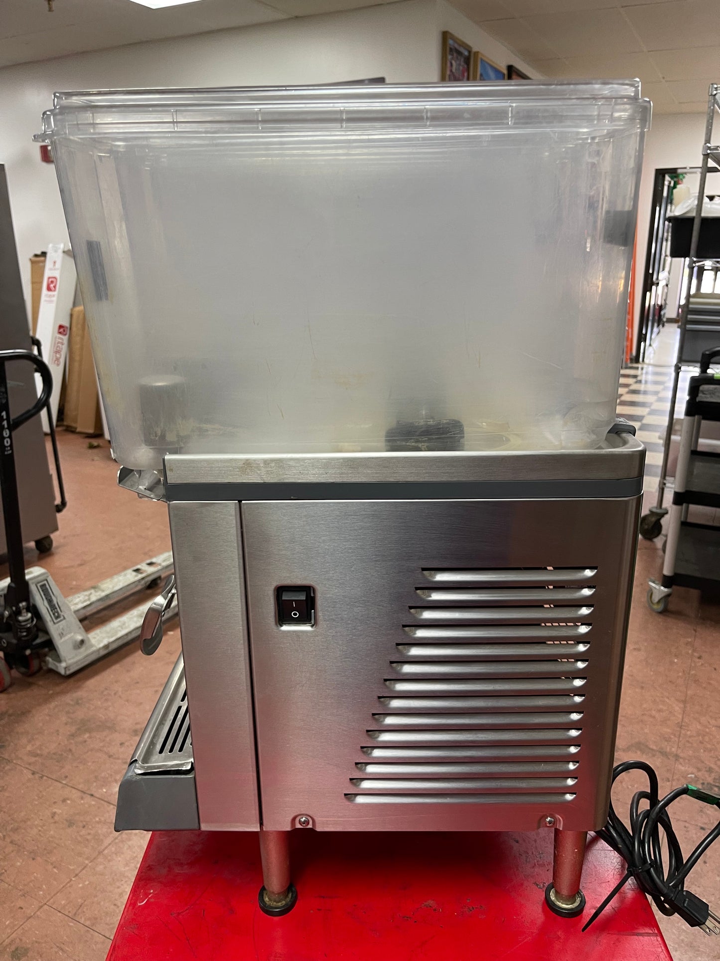 Used Crathco CS-4E Classic Bubbler Series Quad 2.4 Gallon Stainless Steel Refrigerated Drink Dispenser