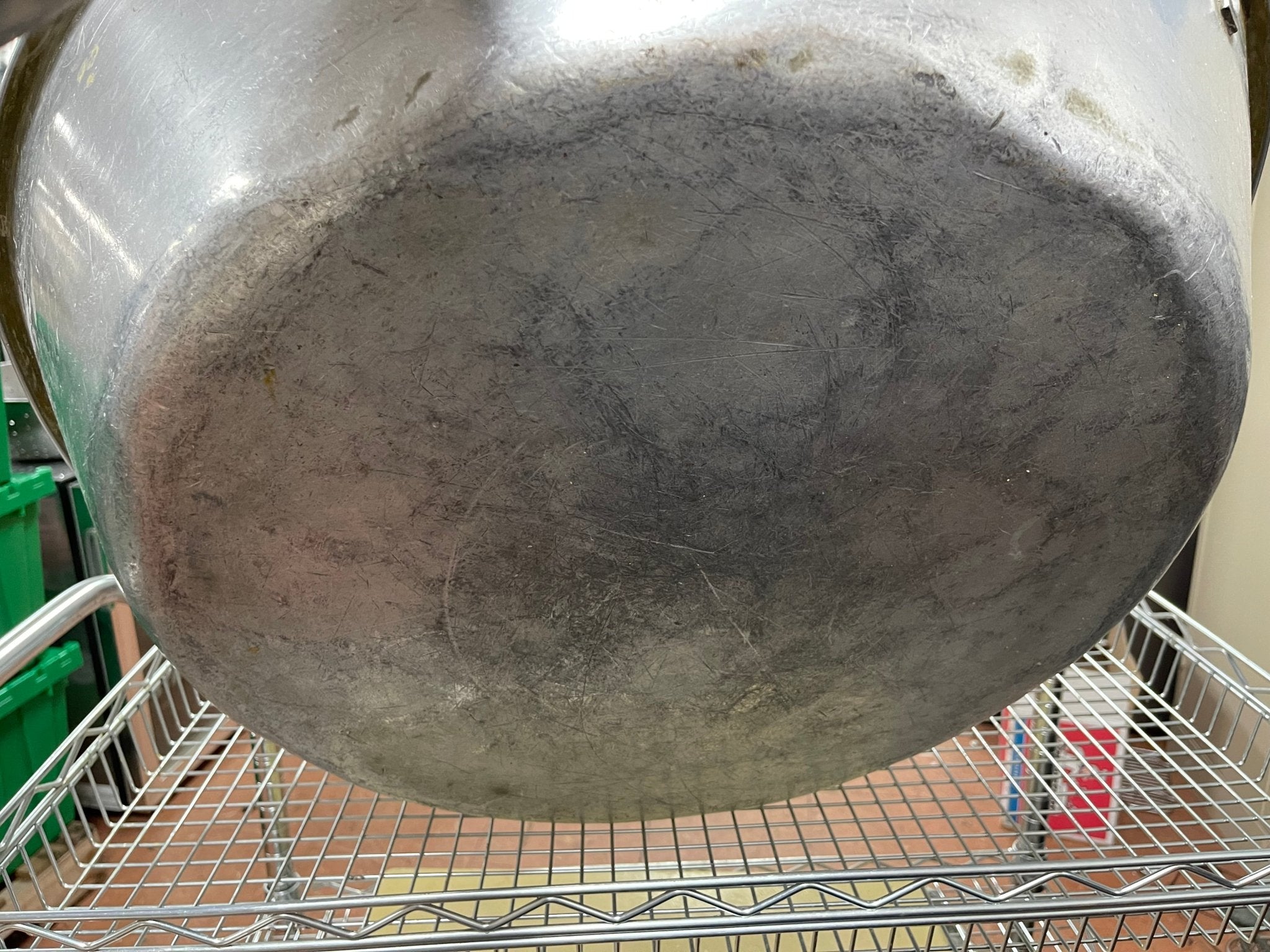 Used 27"X 7" Aluminum Mixing Bowl with Handles - Falcon Restaurant Supply - 4