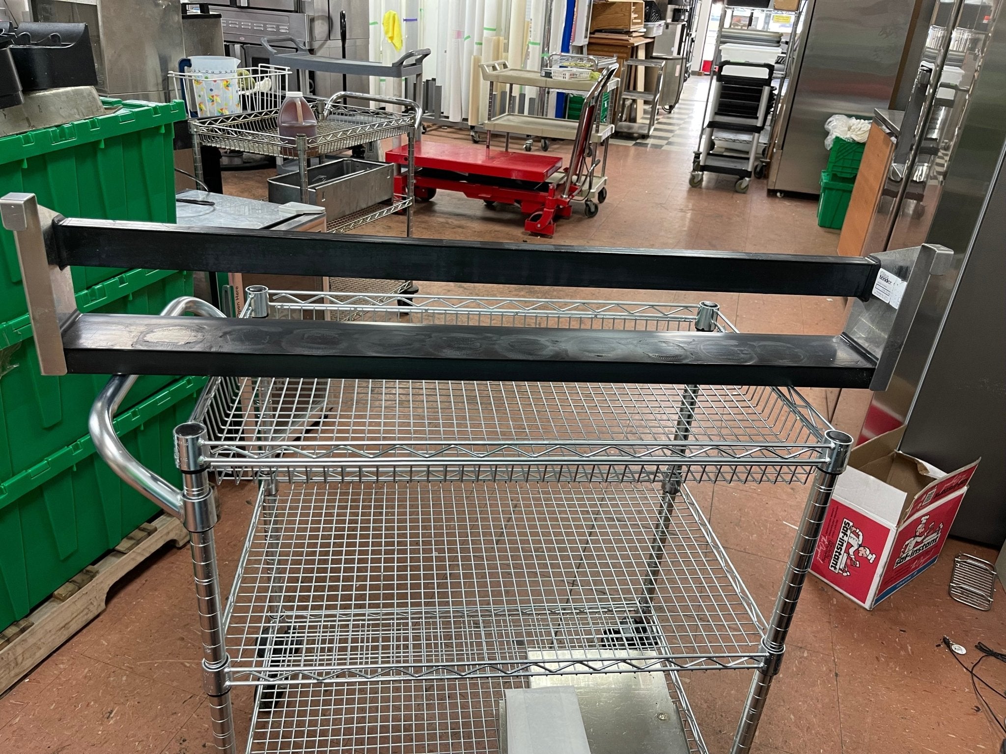 Used 42" Glastender CSR - 42 - SR Single Stainless Bar Cooler Speedrail Clip - on - Falcon Restaurant Supply - 3