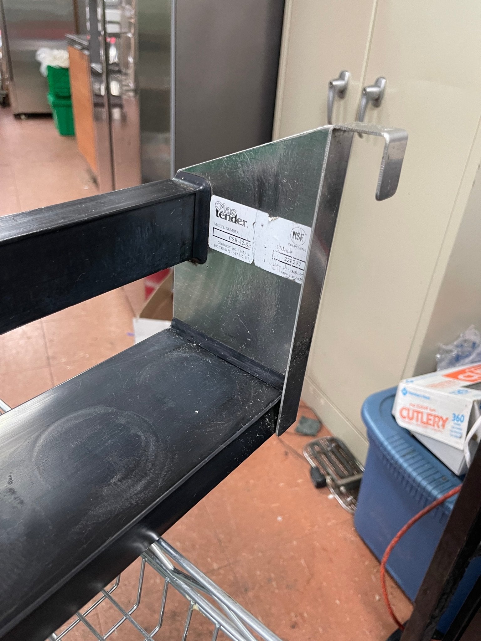 Used 42" Glastender CSR - 42 - SR Single Stainless Bar Cooler Speedrail Clip - on - Falcon Restaurant Supply - 5