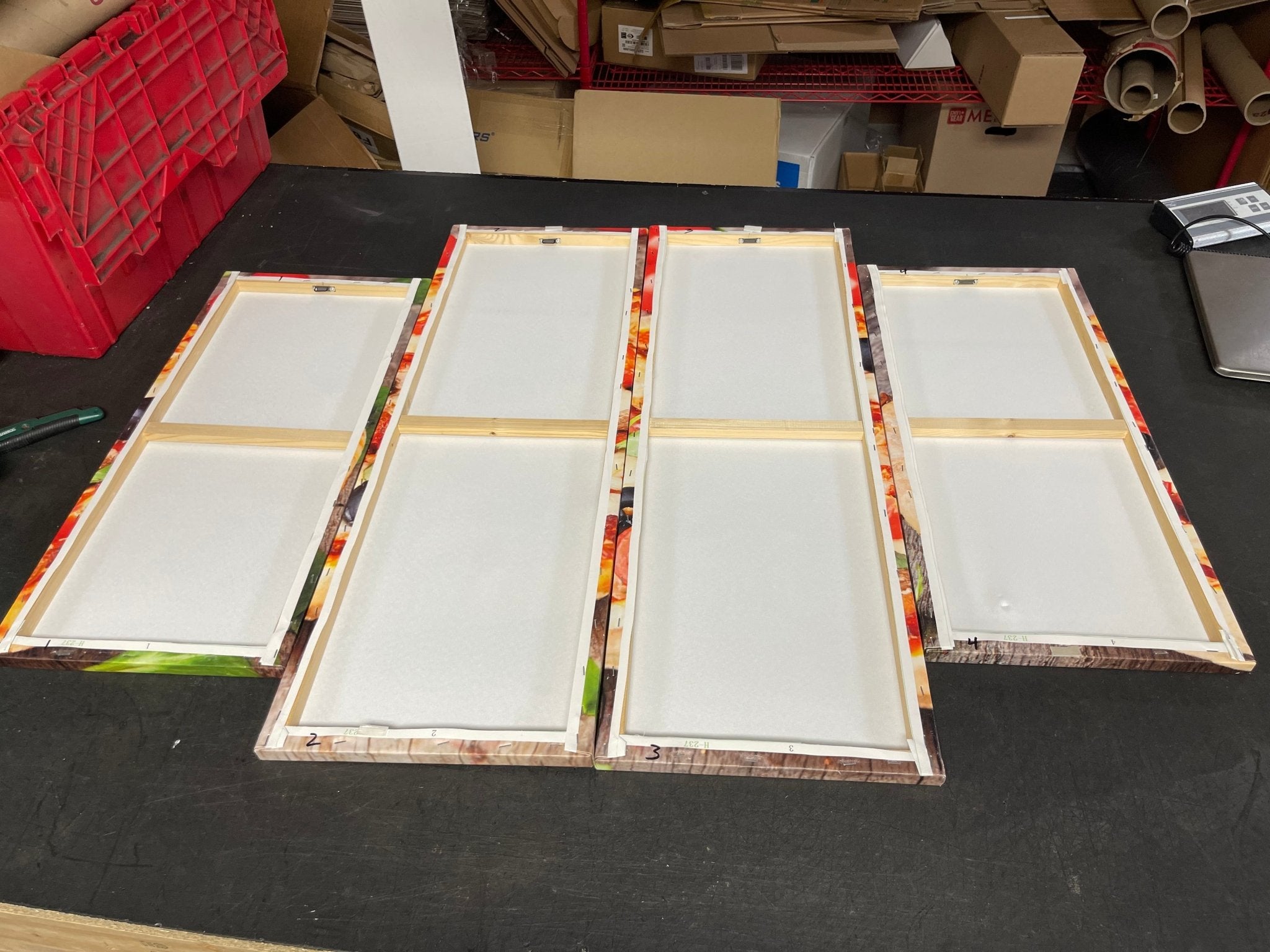 Used Large 48" Vinyl Pizza Wall Picture - Falcon Restaurant Supply - 2