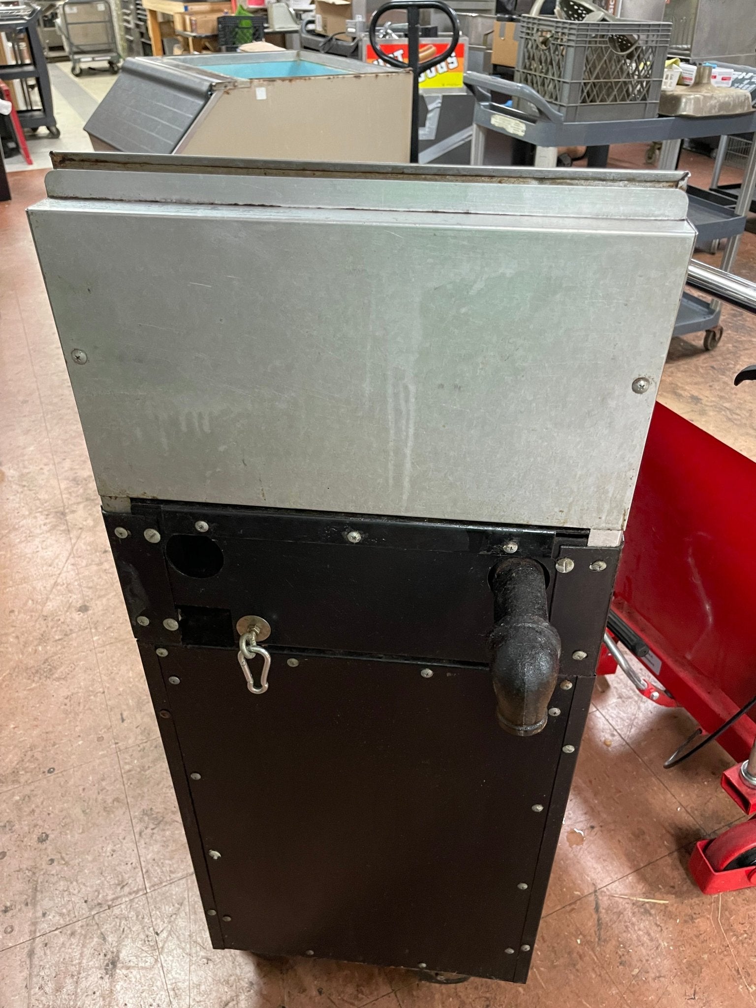 Used Garland 2 Burner 17" Commercial Natural Gas Stove with Cabinet Base - Falcon Restaurant Supply - 6