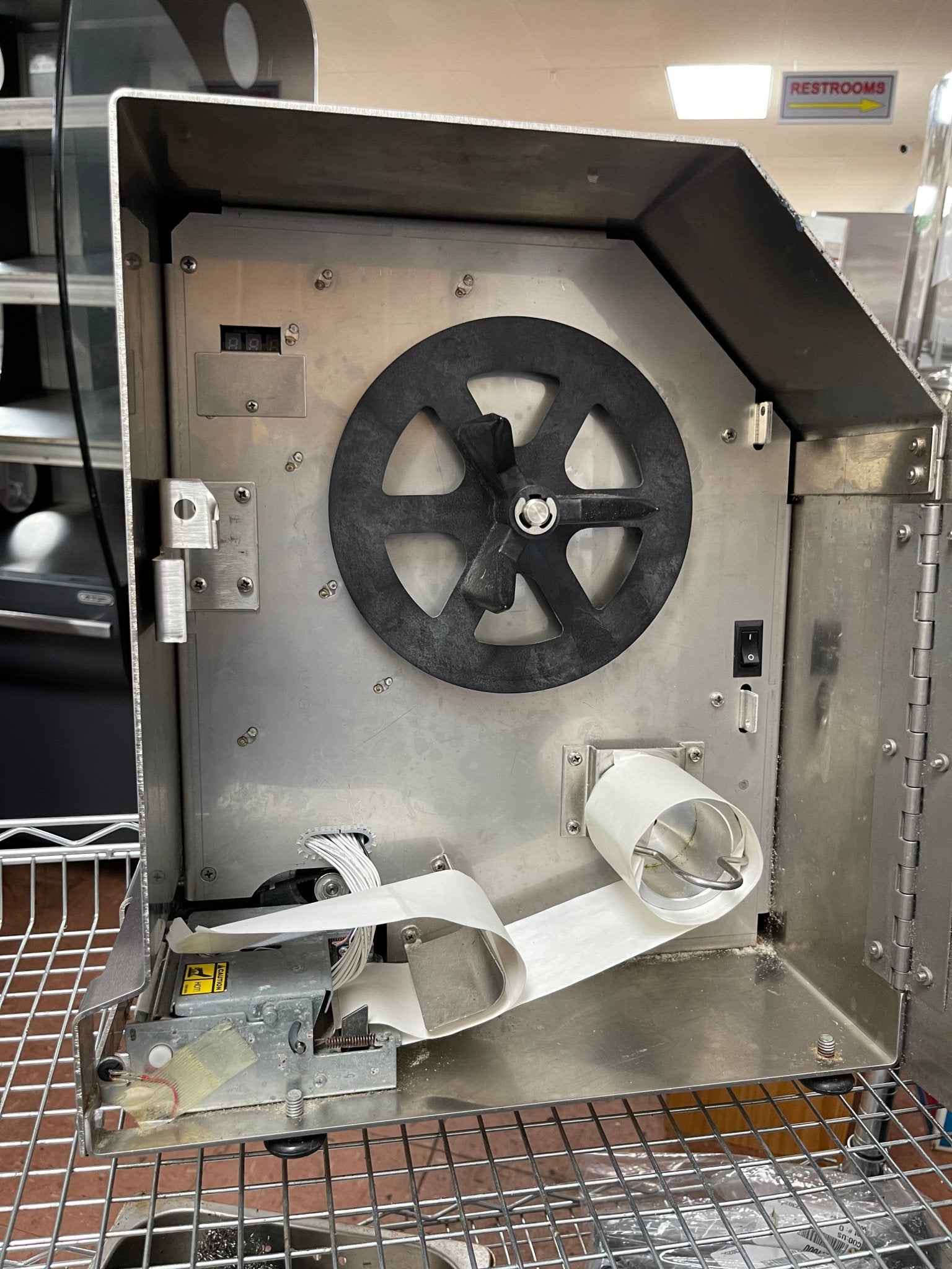 Used Toledo 317 Food Grade Thermal Label Printer for Price Labels 120V - Falcon Restaurant Supply - 3