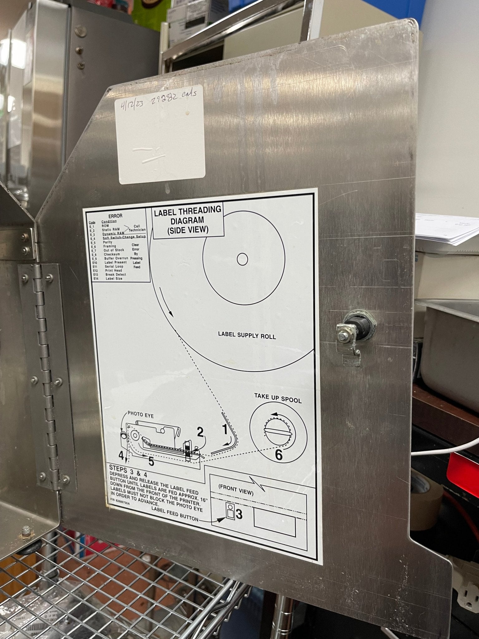 Used Toledo 317 Food Grade Thermal Label Printer for Price Labels 120V - Falcon Restaurant Supply - 7