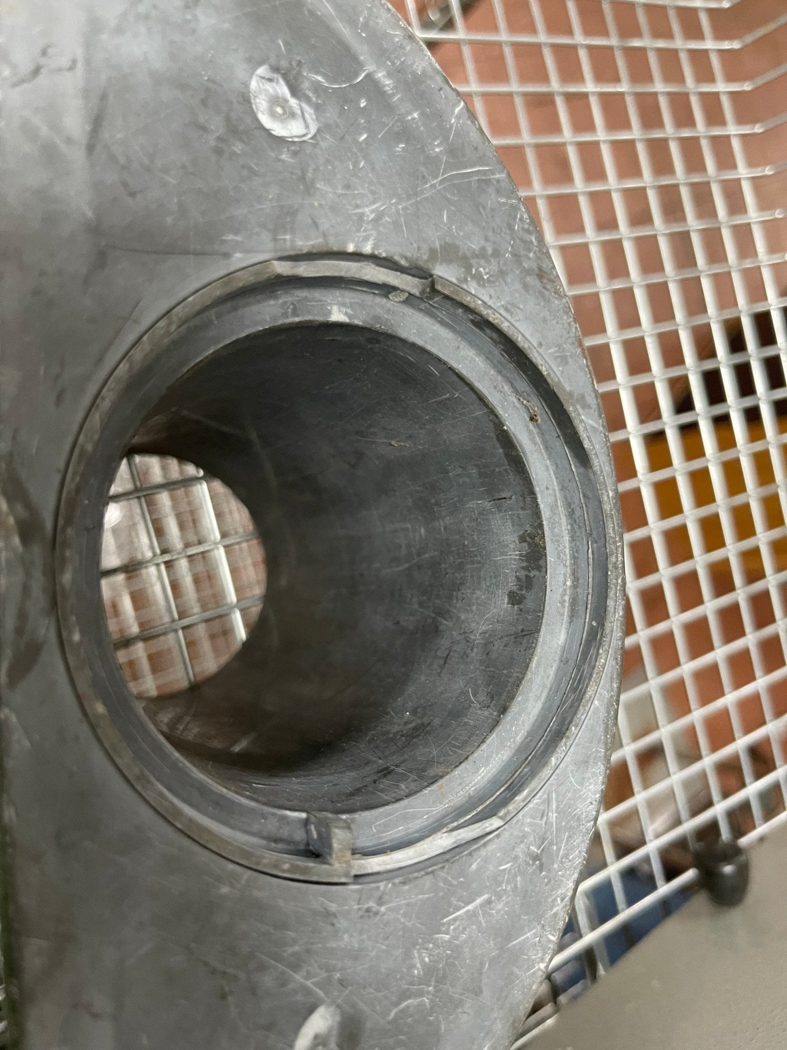 Used Robot Coupe CL400 Continuous Feed Food Processor Attachment with 2 Blades. - Falcon Restaurant Supply - 10