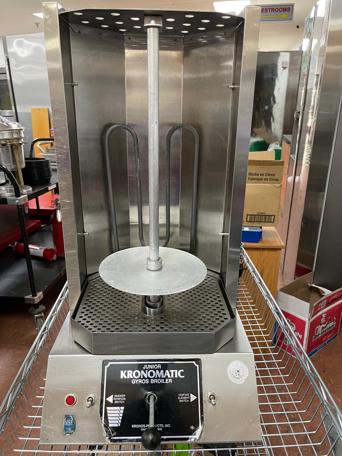 Kronomatic Junior Commercial Electric Gyro Broiler Cooker 110V 1400W