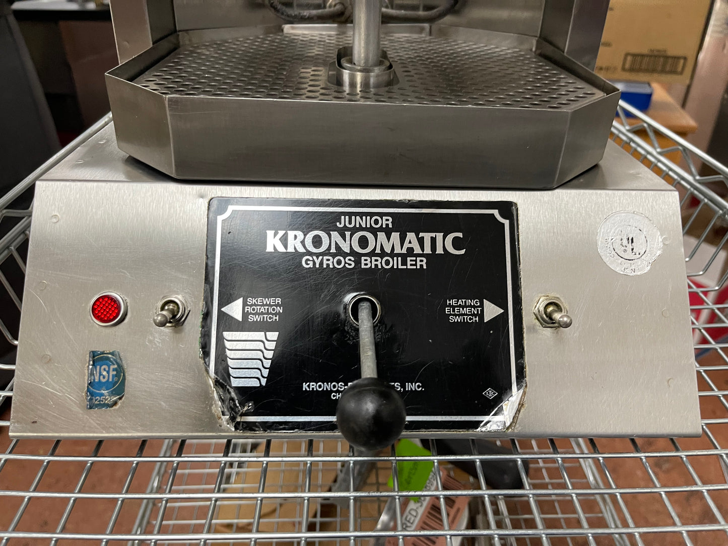 Kronomatic Junior Commercial Electric Gyro Broiler Cooker 110V 1400W