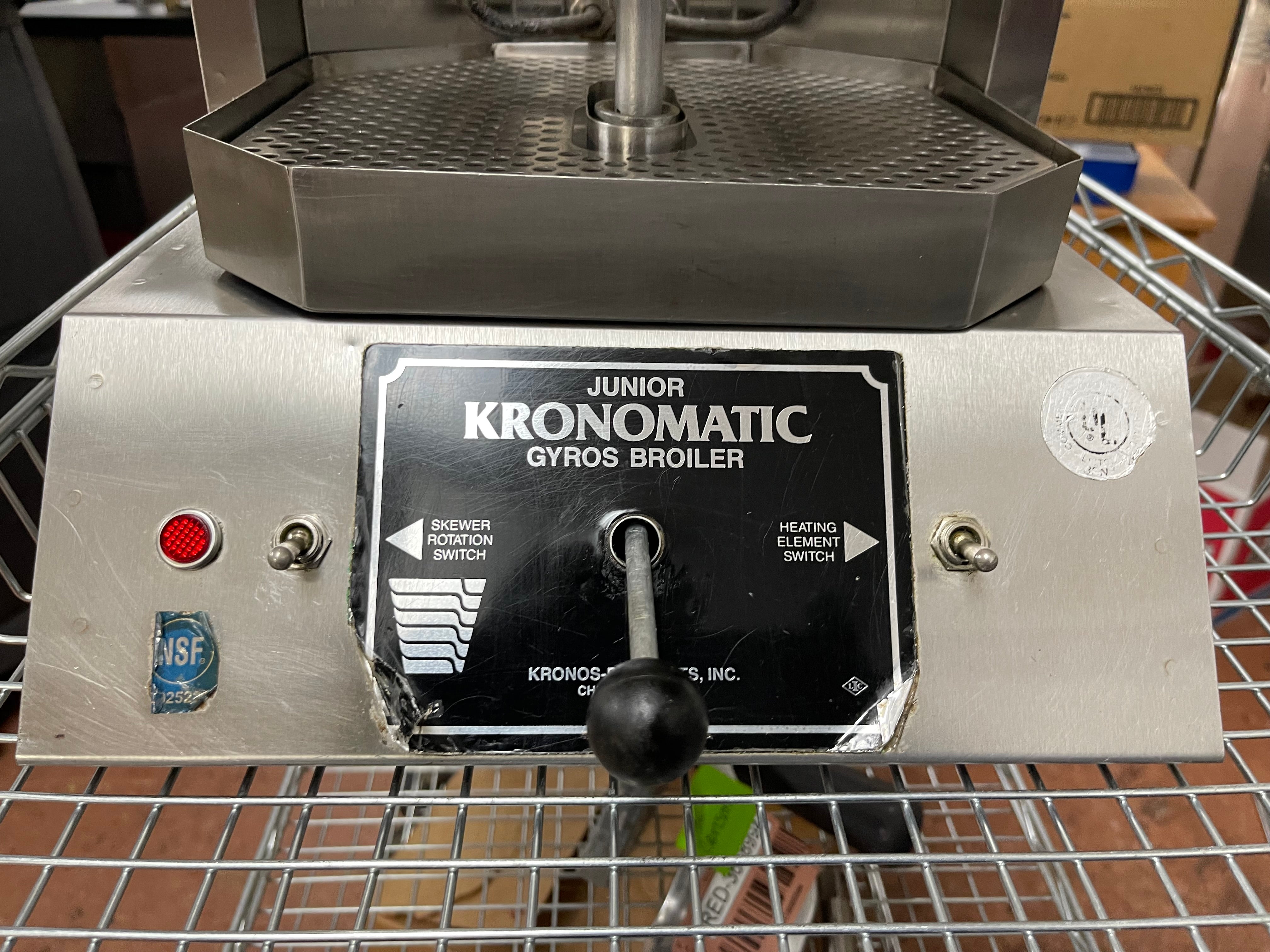 Used Kronomatic Junior Commercial Electric Gyro Broiler Cooker 110V 1400W