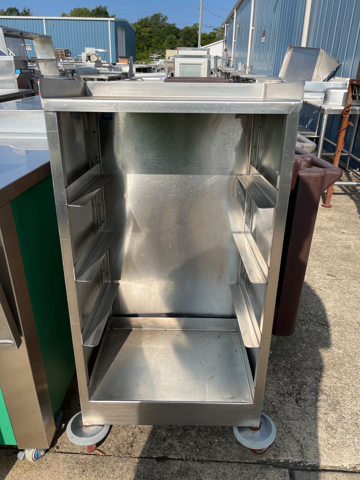 Used Stainless Steel Tray Serving Cart - SS50