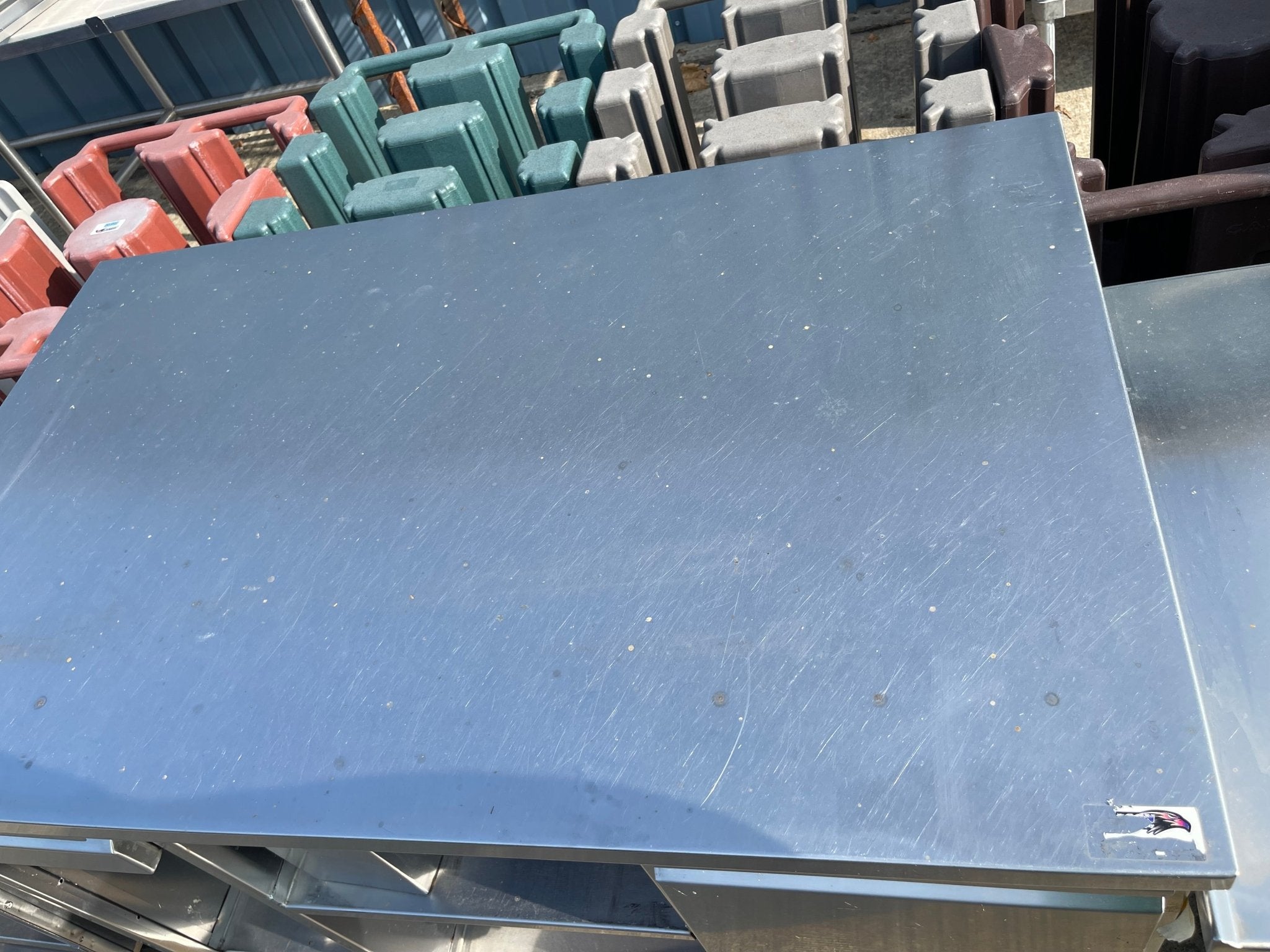 Used 48" Stainless Steel Work Counter with Storage and Drawers - SS51 - Falcon Restaurant Supply - 3